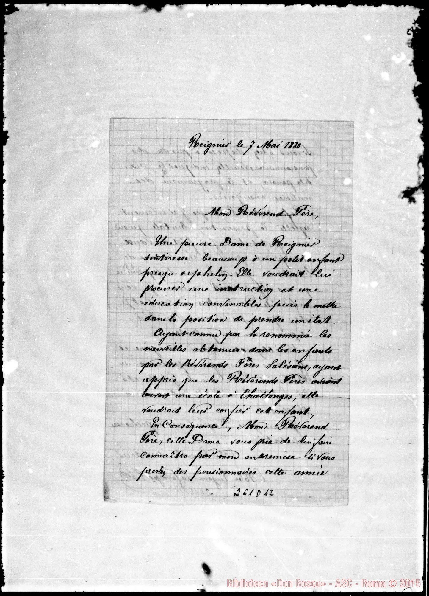 Fotogramma D 12 — Abbé E.L.-Mon Révérend Père