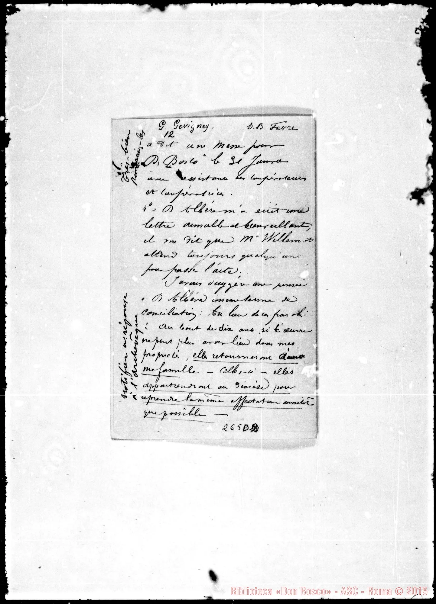 Fotogramma D 2 — J.B. Fevre-Révérend Père
