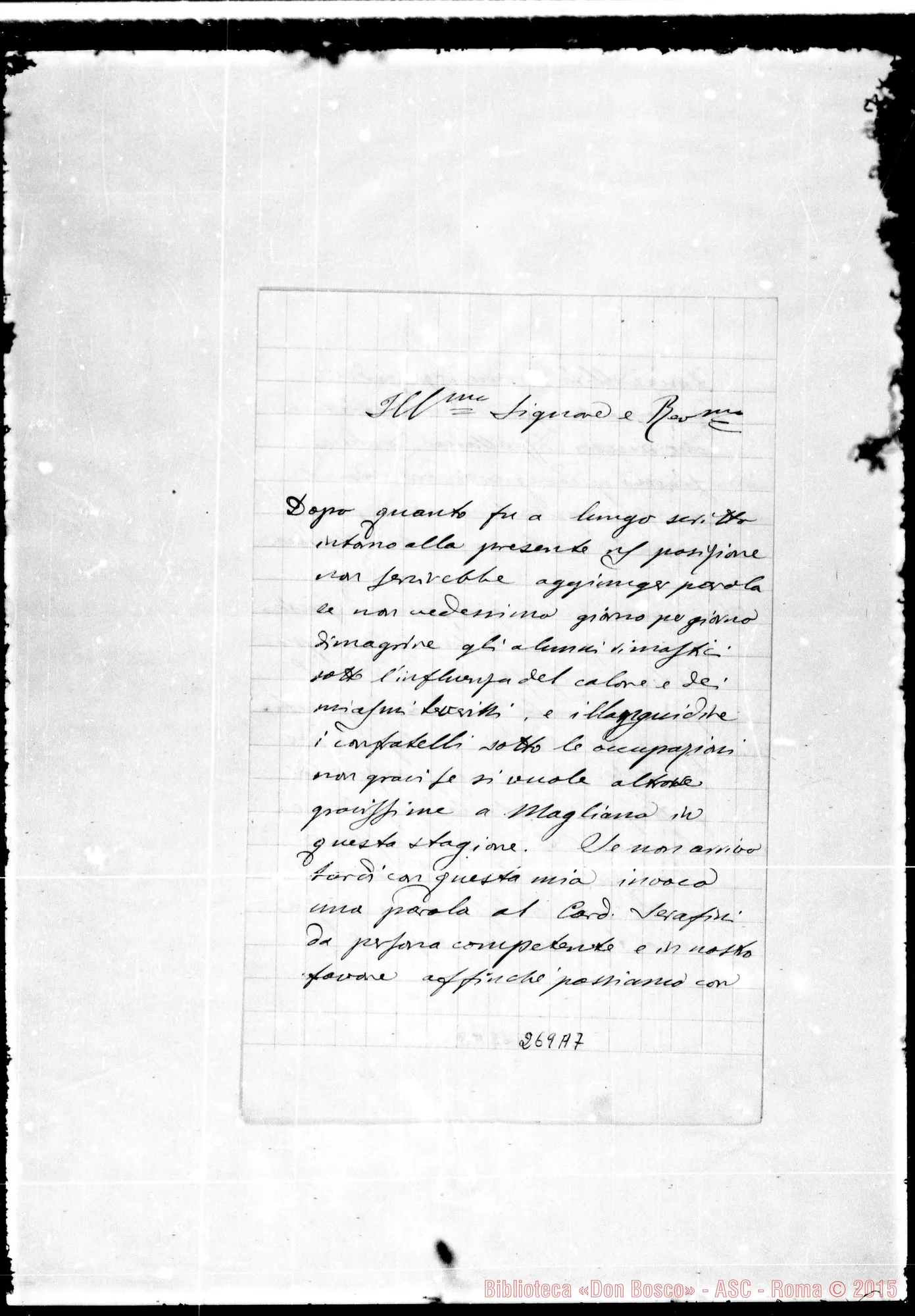 Fotogramma A 7 — Carlini-Ili.mo Sig.