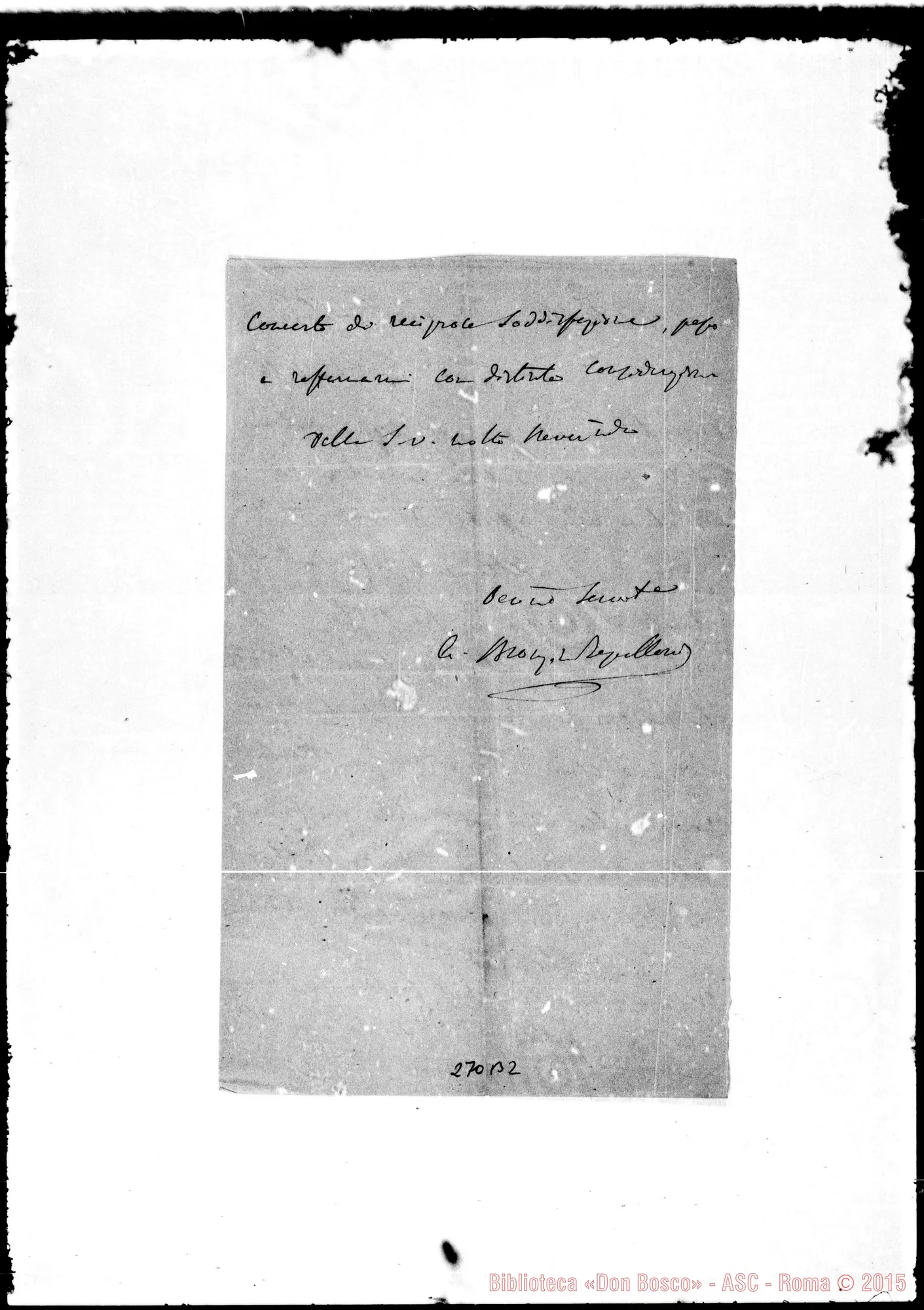 Fotogramma B 2 — Molto Rev.do Sig. Teologo