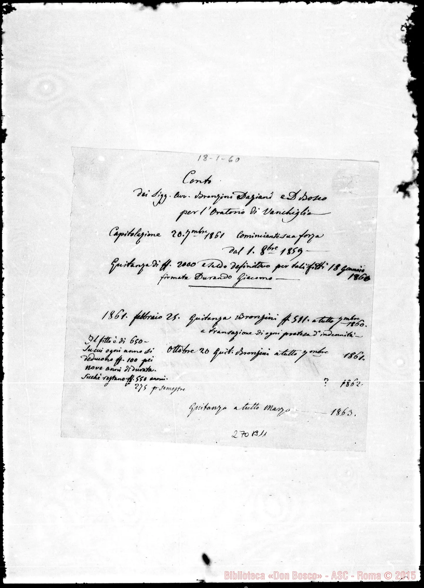 Fotogramma B 11 — Daziani-Molto Rev.do Sig.