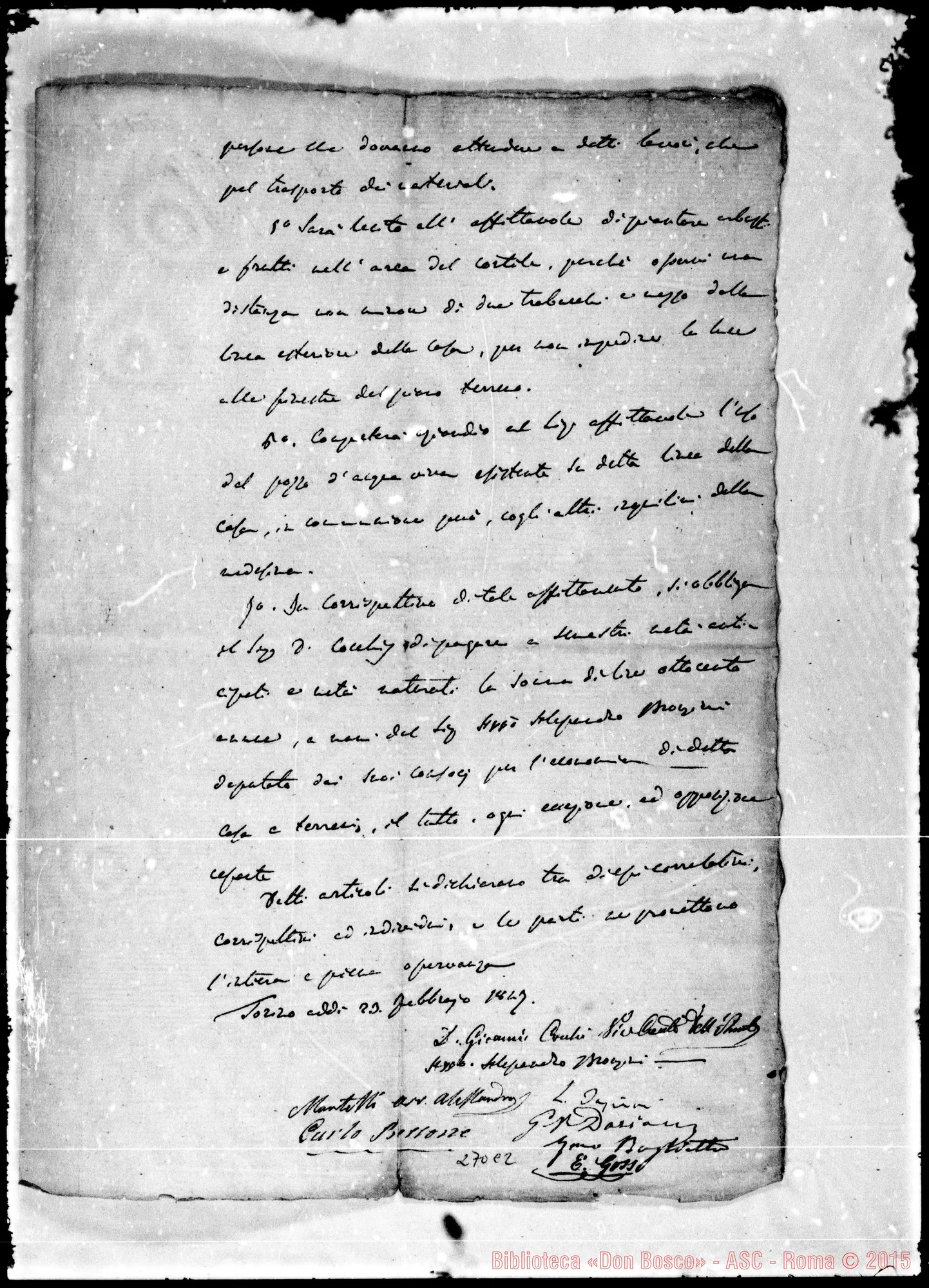 Fotogramma C 2 — Per la presente scrittura privata…