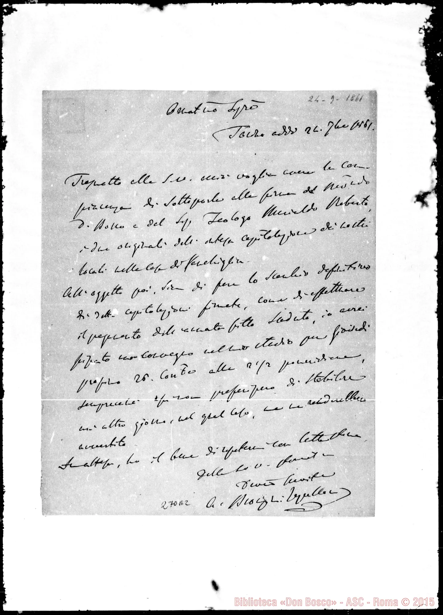 Fotogramma E 2 — A Molto Rev.do Sig.