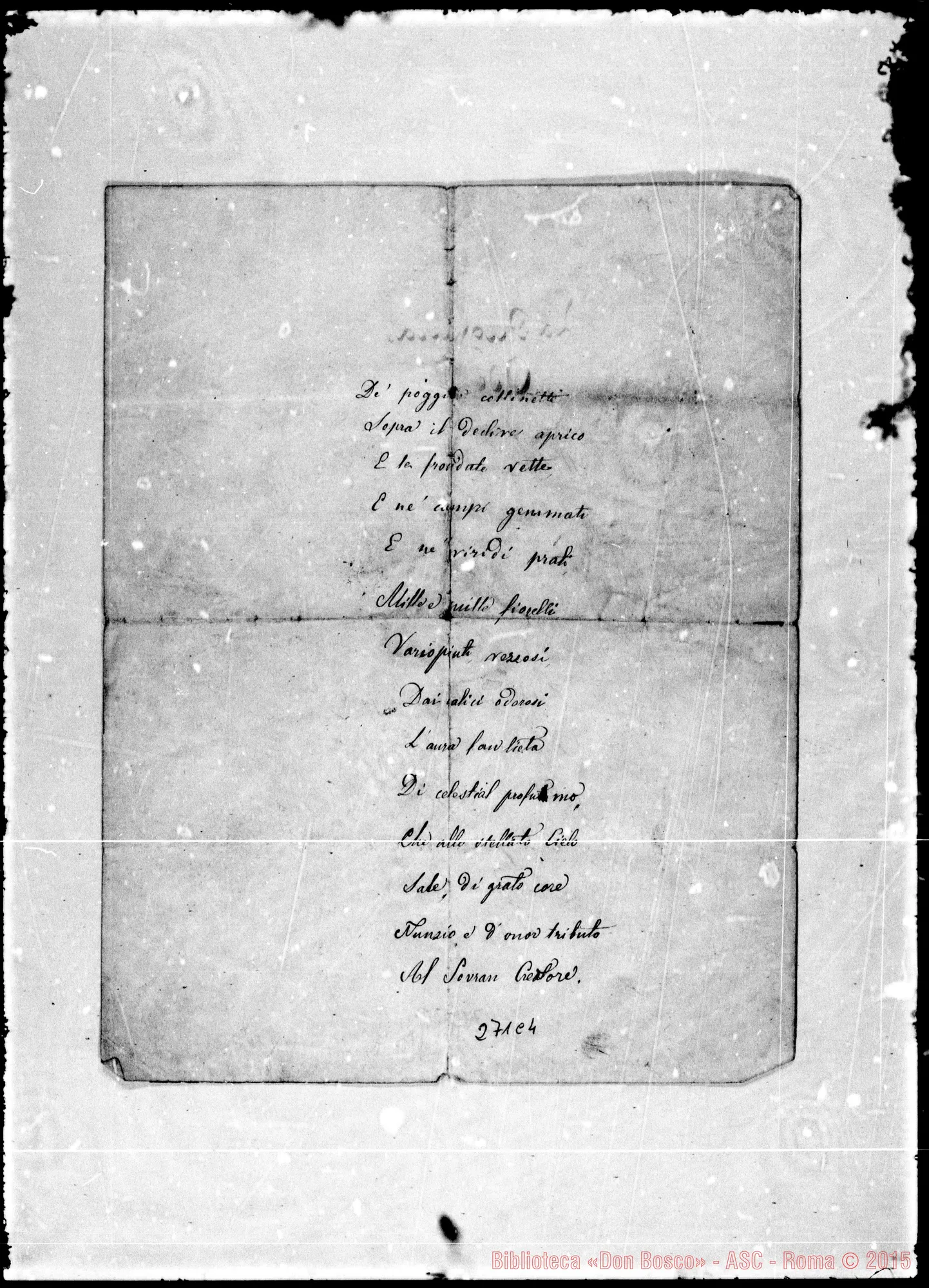 Fotogramma C 4 — Poesie