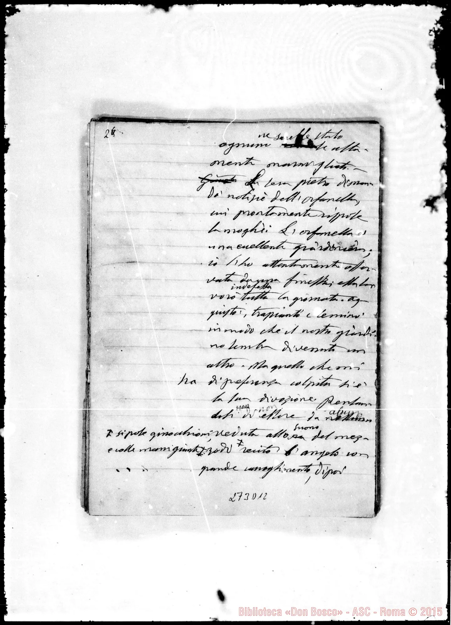 Fotogramma D 12 — Angelina, ossia, l’orfanella degli appenini. Ms. Bosco