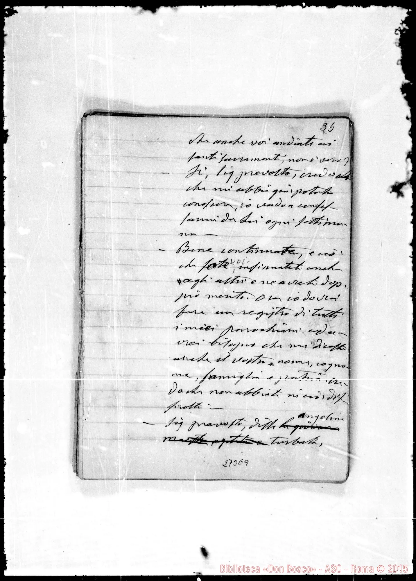 Fotogramma E 9 — Angelina, ossia, l’orfanella degli appenini. Ms. Bosco