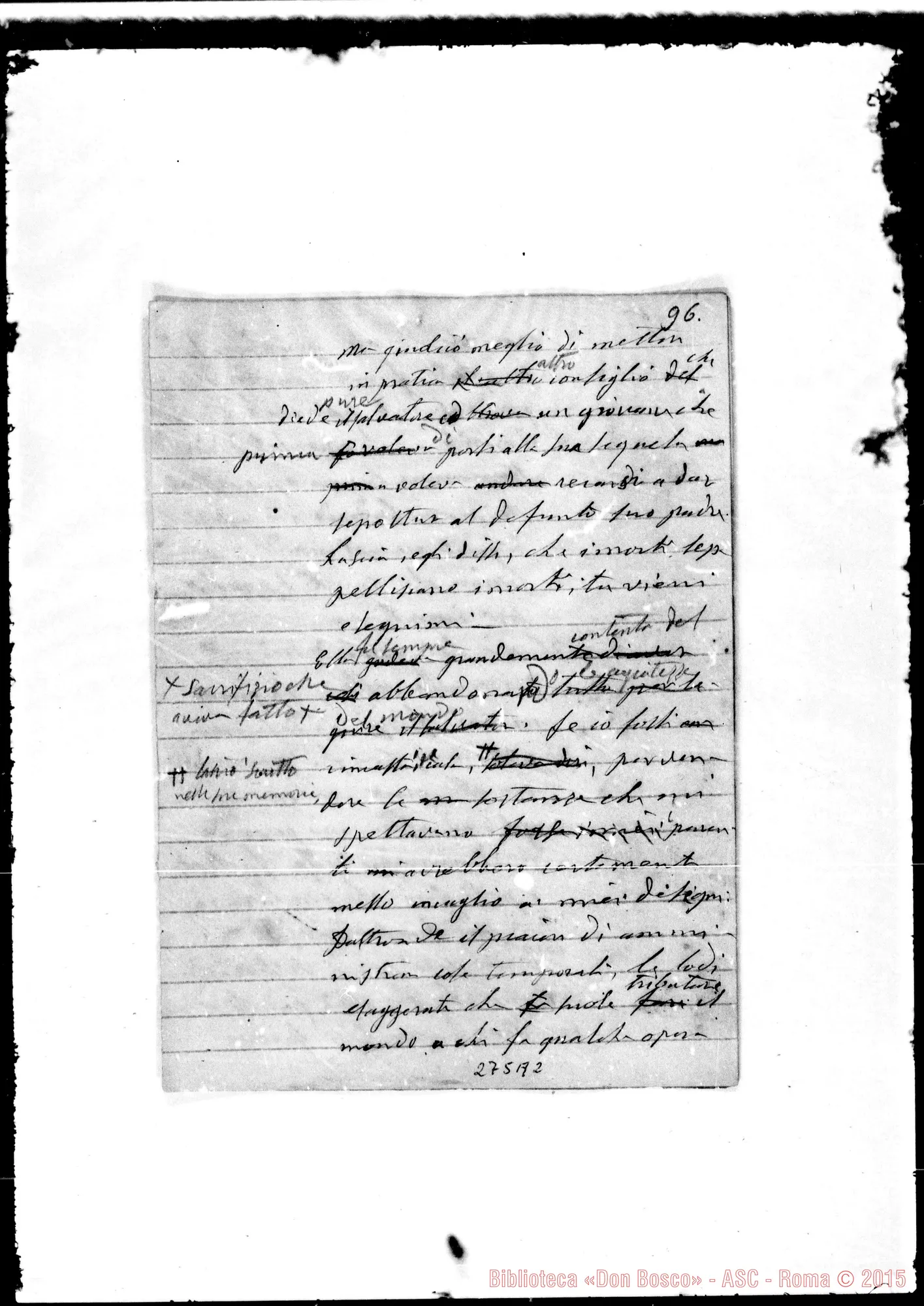 Fotogramma A 2 — Angelina, ossia, l’orfanella degli appenini. Ms. Bosco