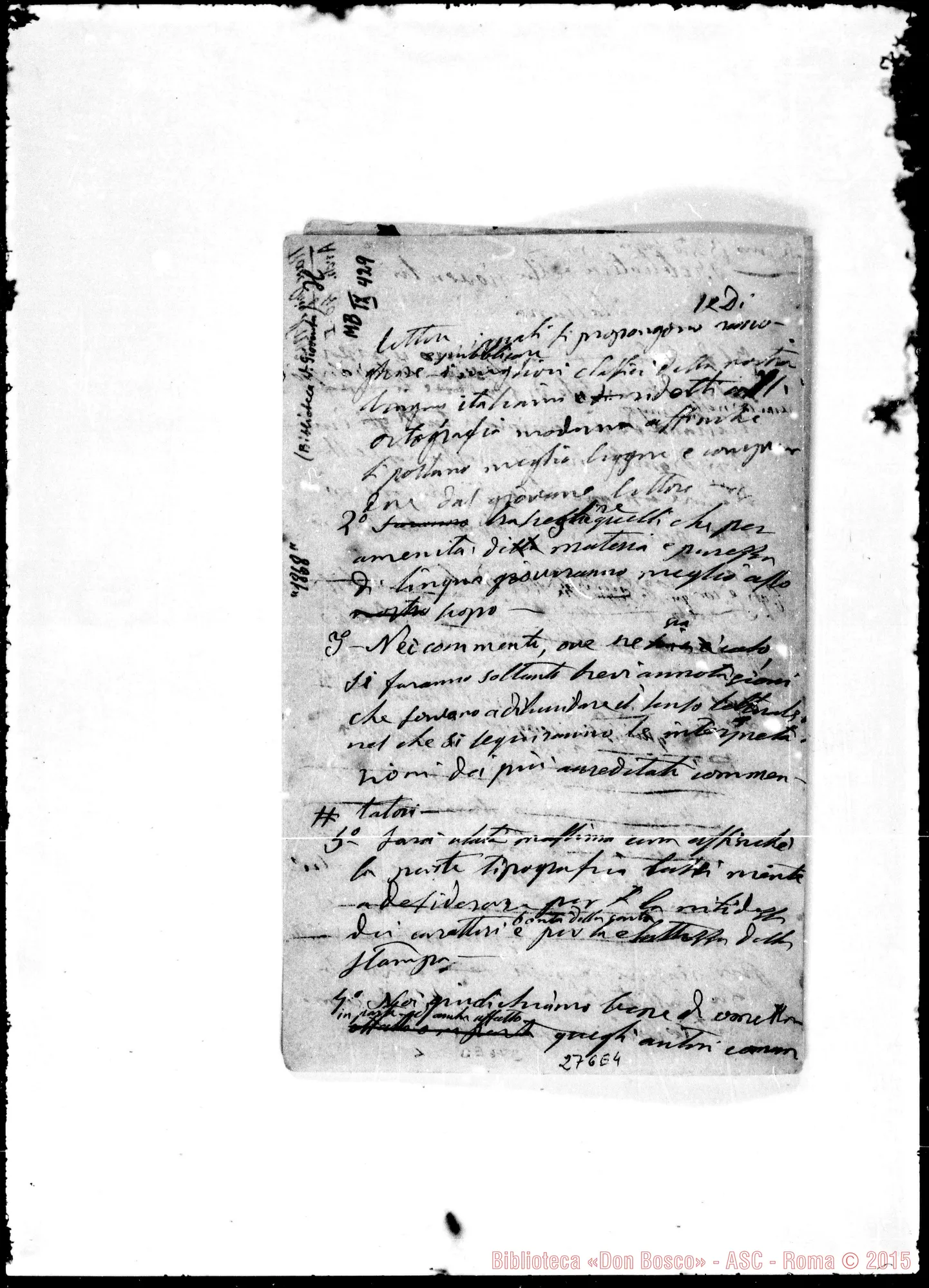 Fotogramma E 4 — Biblioteca della Gioventù. Ms. Bosco