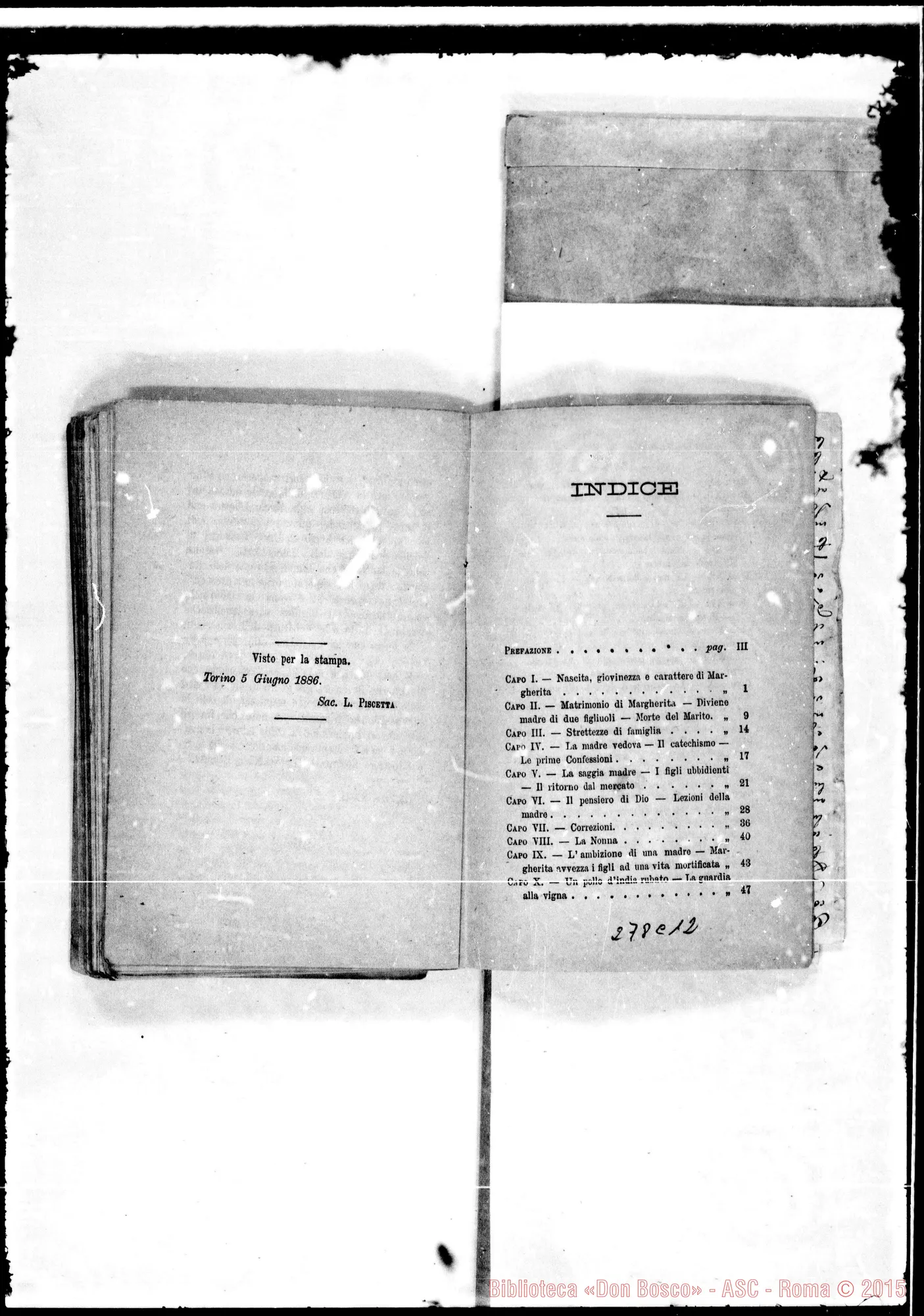 Fotogramma C 12 — Bosco Margherita: Lemoyne. Stampato con qualche correzione Bosco