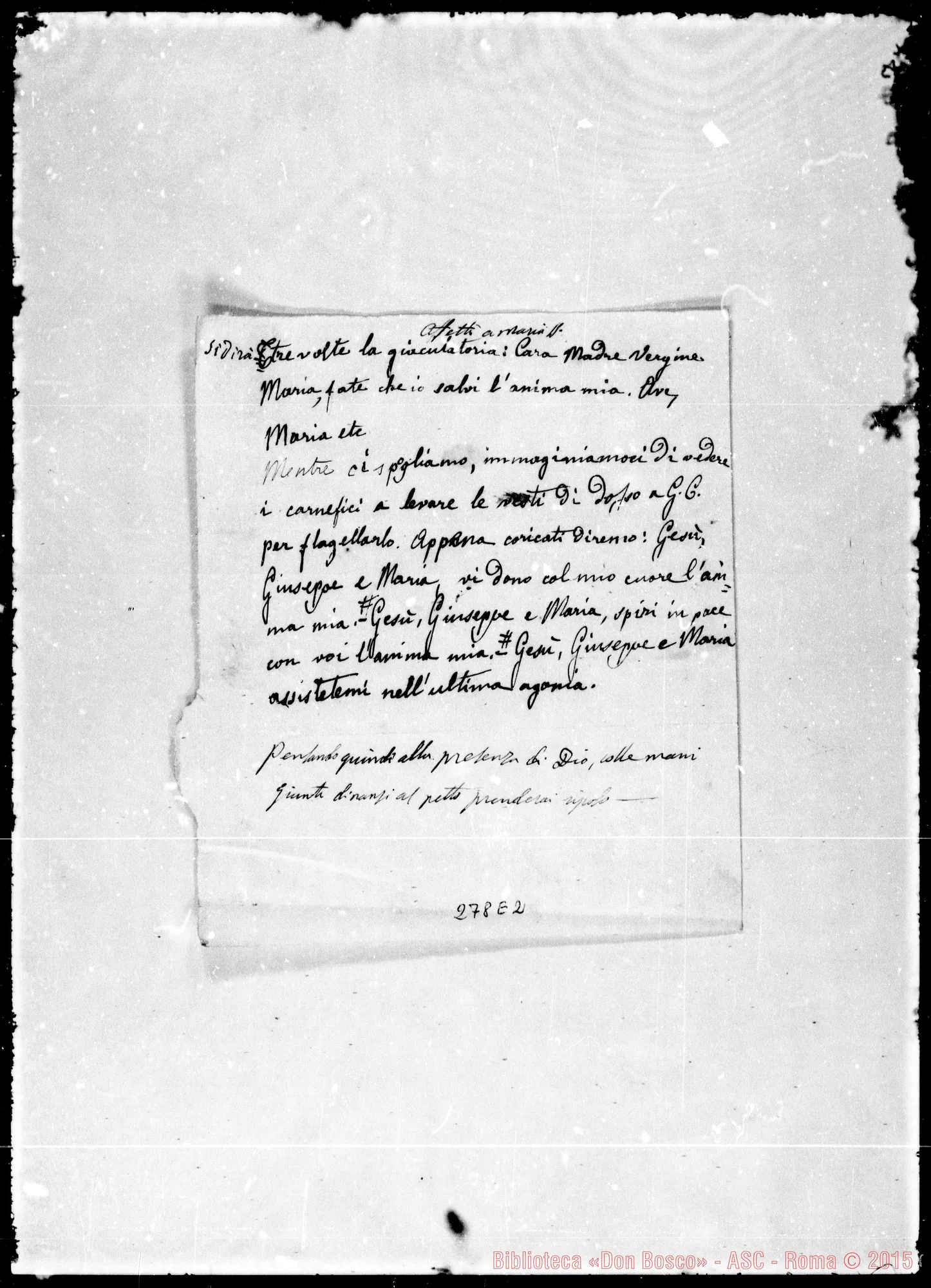 Fotogramma E 2 — Breve Catechismo pei fanciulli. Vogliotti. Ms. con alcune correz. Bosco