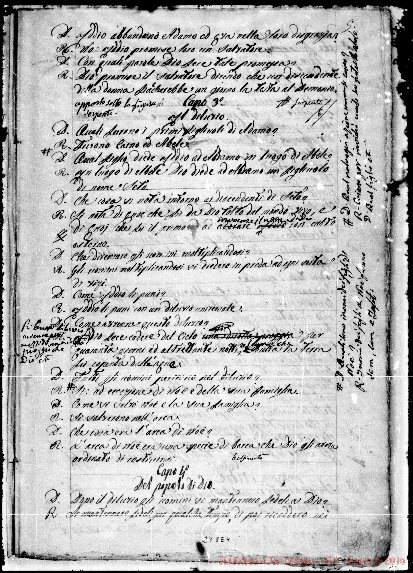 Fotogramma E 4 — Breve Catechismo pei fanciulli. Vogliotti. Ms. con alcune correz. Bosco