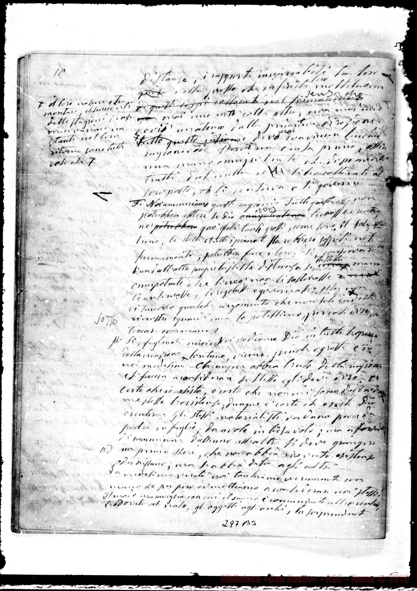 Fotogramma B 3 — Cattolico nel secolo: Trattenimenti… Ms. autogr. Bosco