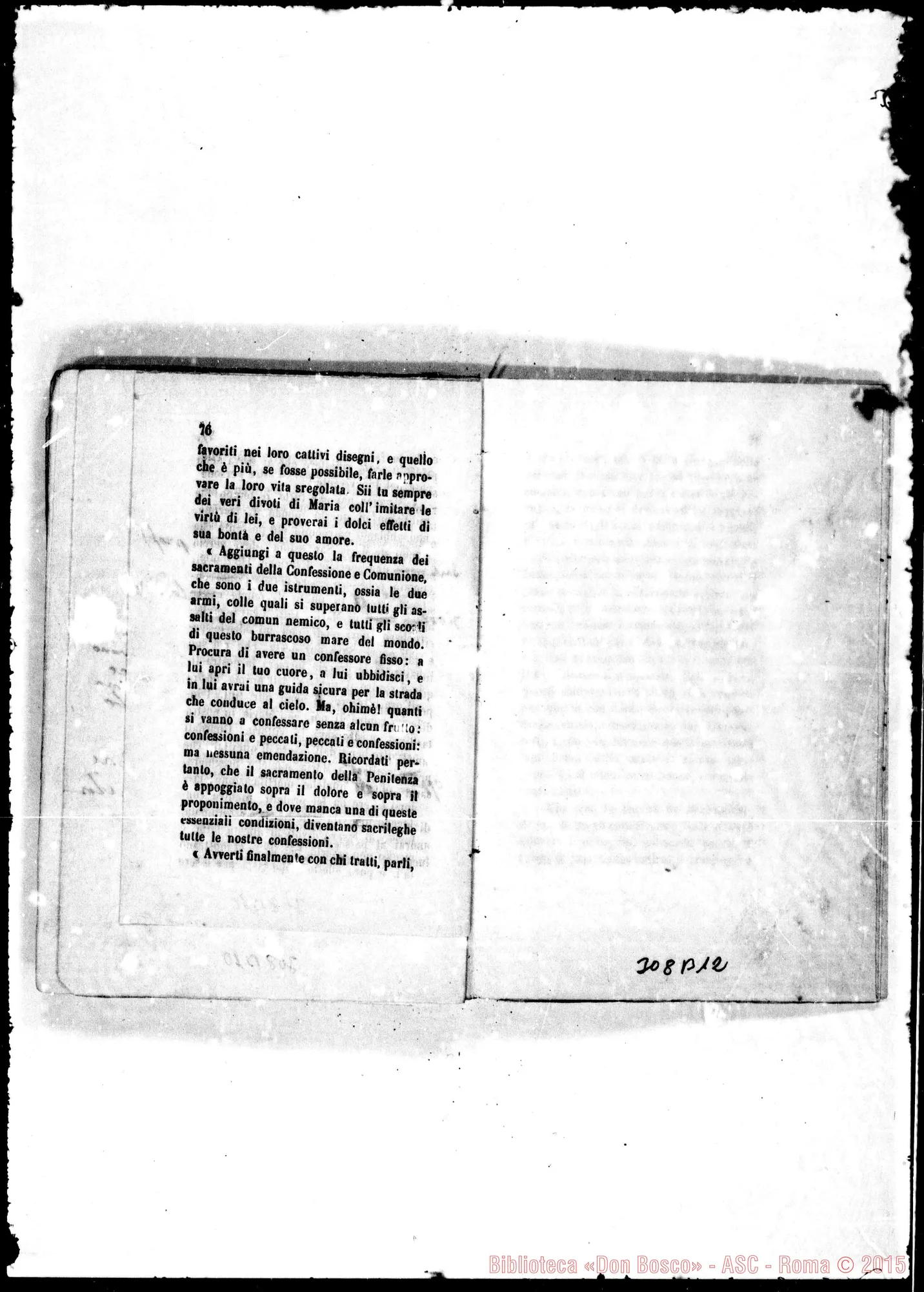 Fotogramma B 12 — Cenni sulla vita…» Bozze con correz. Bosco