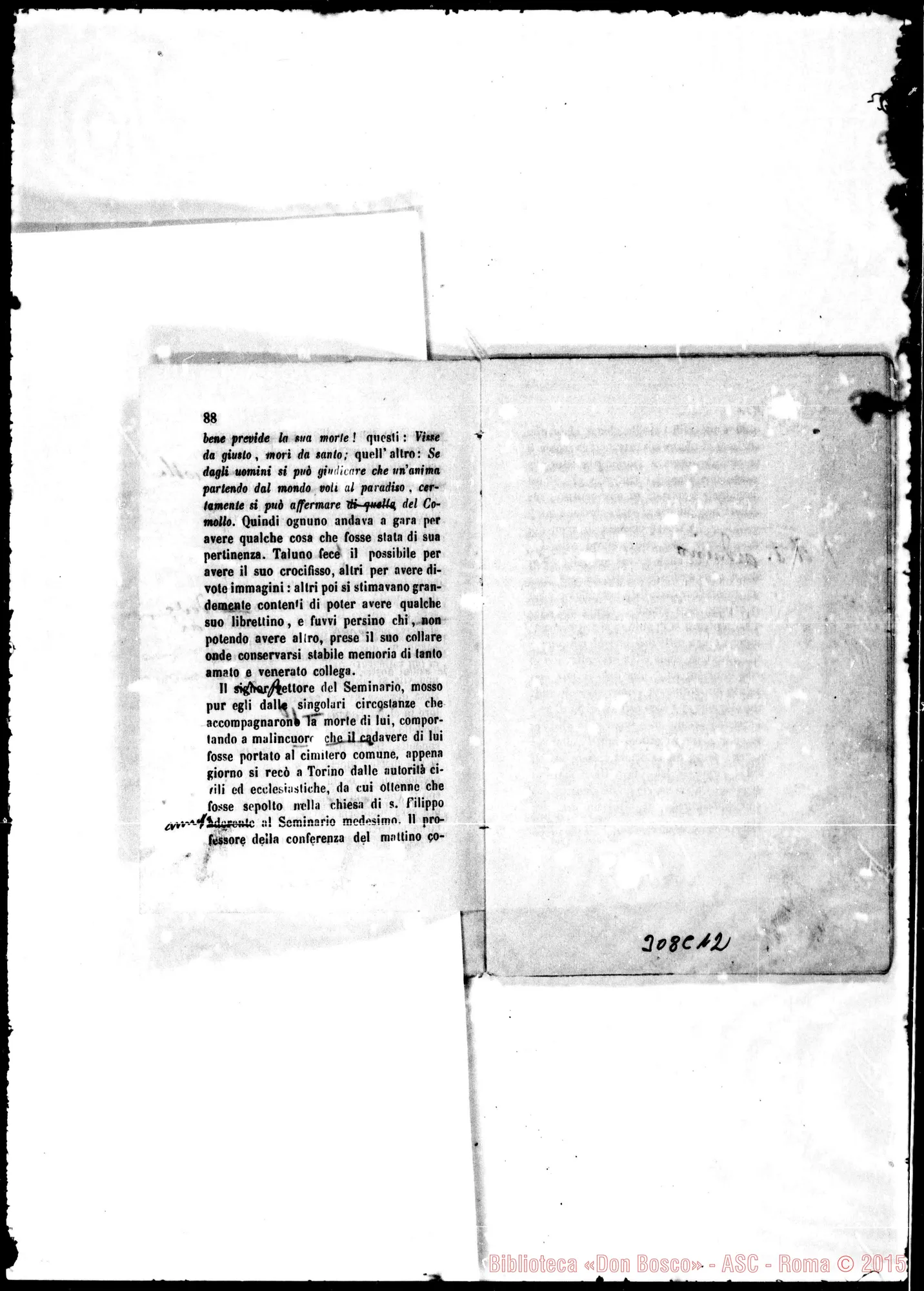 Fotogramma C 12 — Cenni sulla vita…» Bozze con correz. Bosco