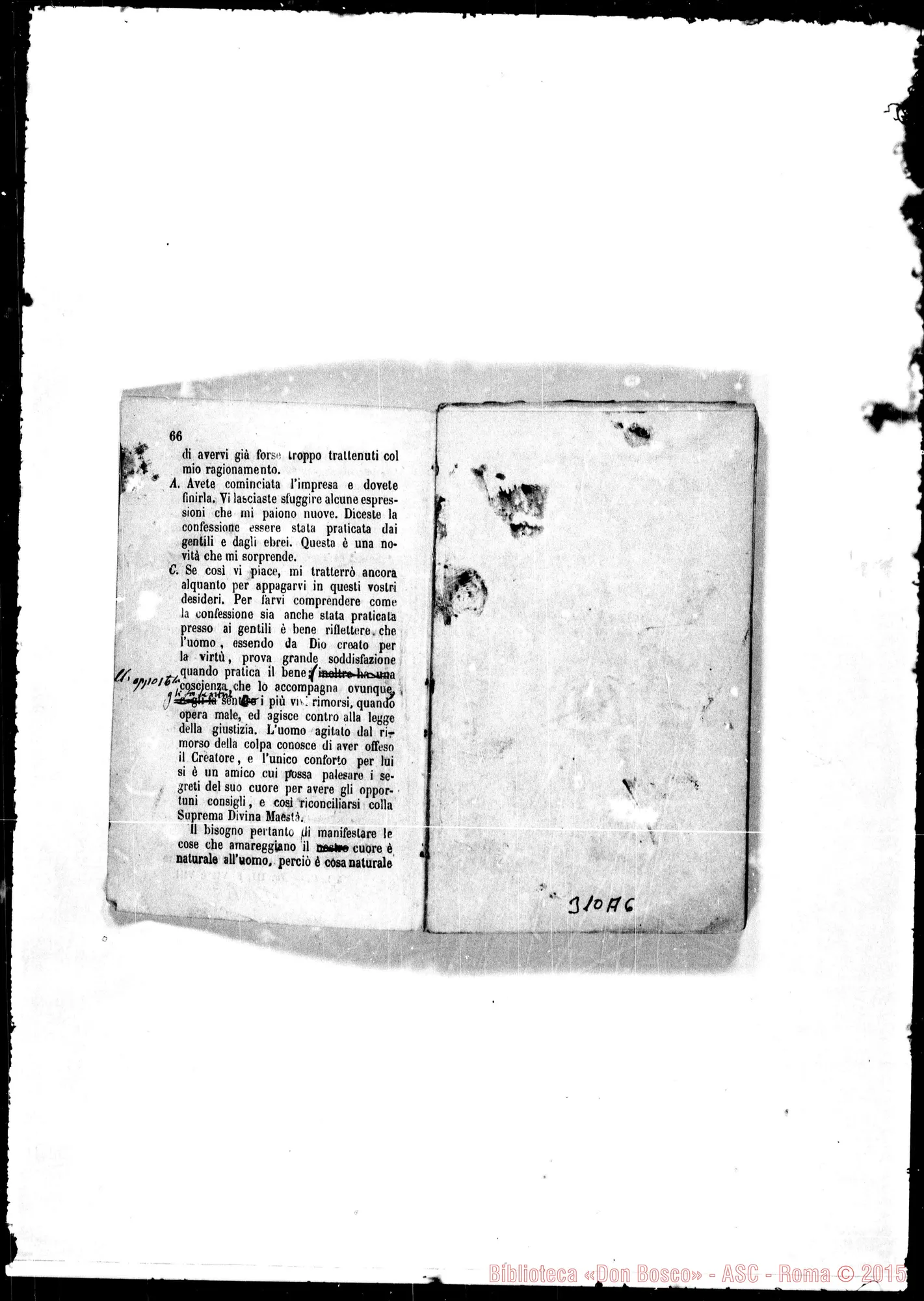 Fotogramma A 6 — Conversazioni tra un avvocato ed un curato. Stampato con correz. Bosco