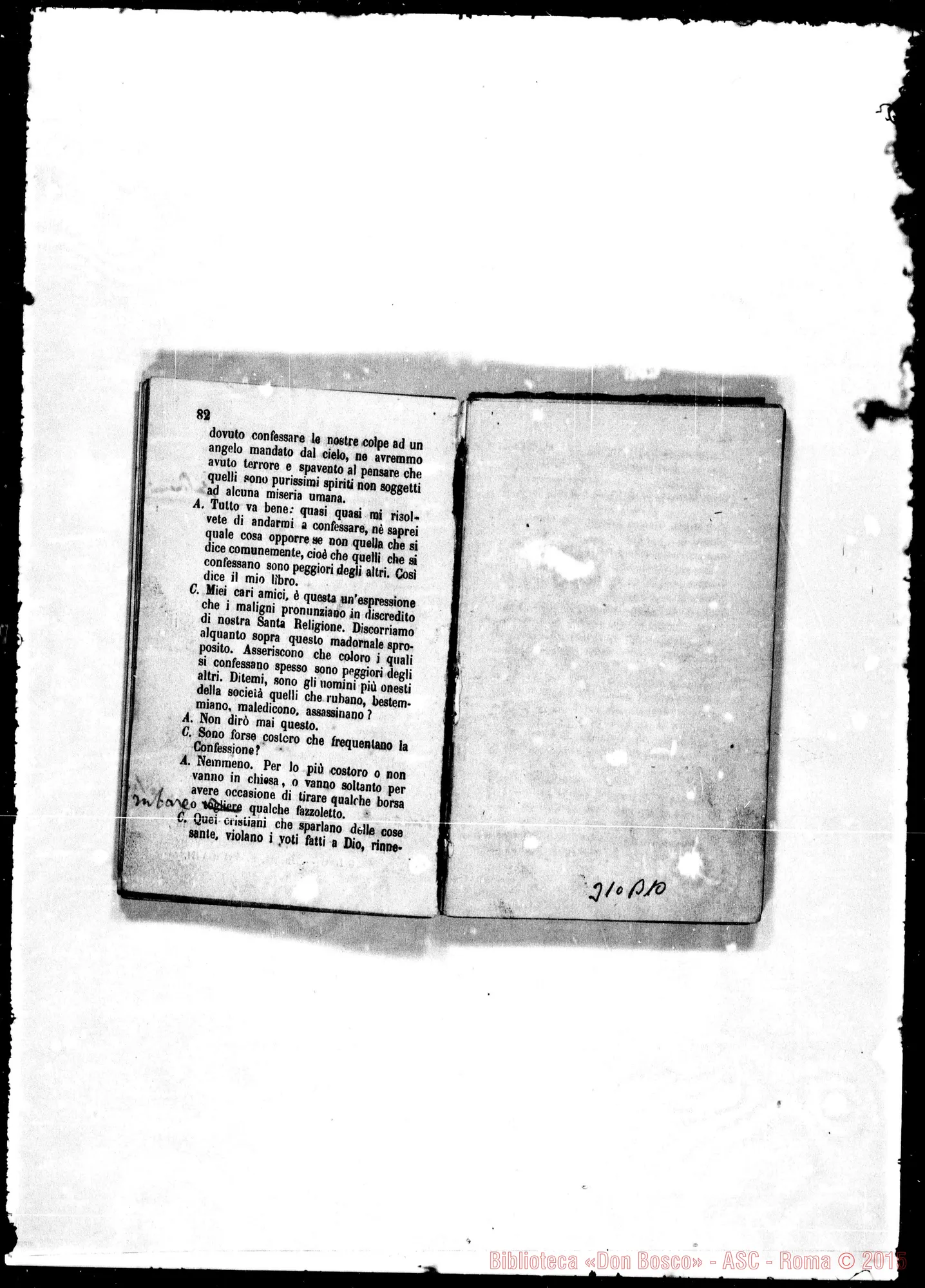Fotogramma B 10 — Conversazioni tra un avvocato ed un curato. Stampato con correz. Bosco