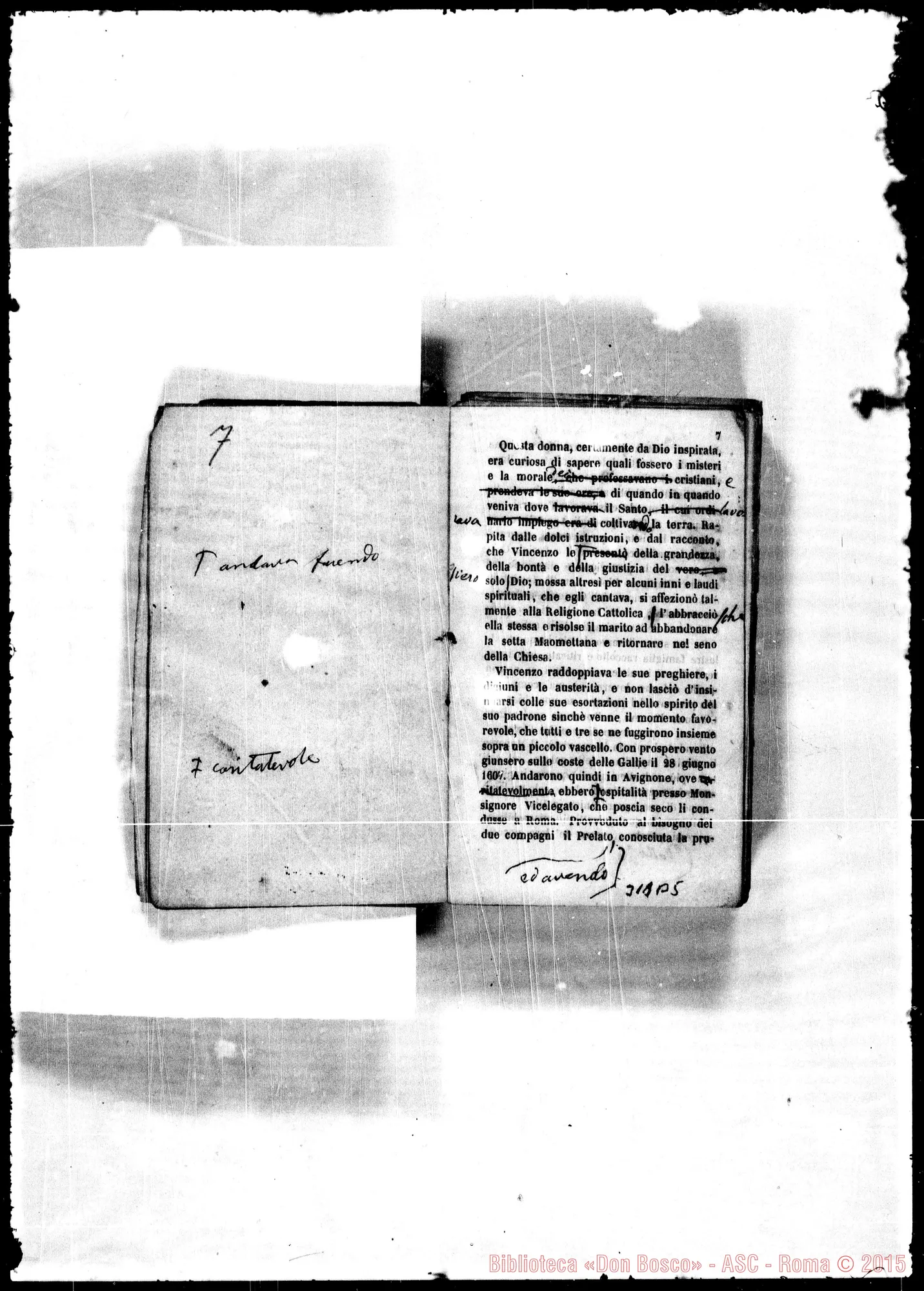 Fotogramma B 5 — Cristiano guidato alla virtù. Ed. con correz. per nuova ed. Autogr. Bosco