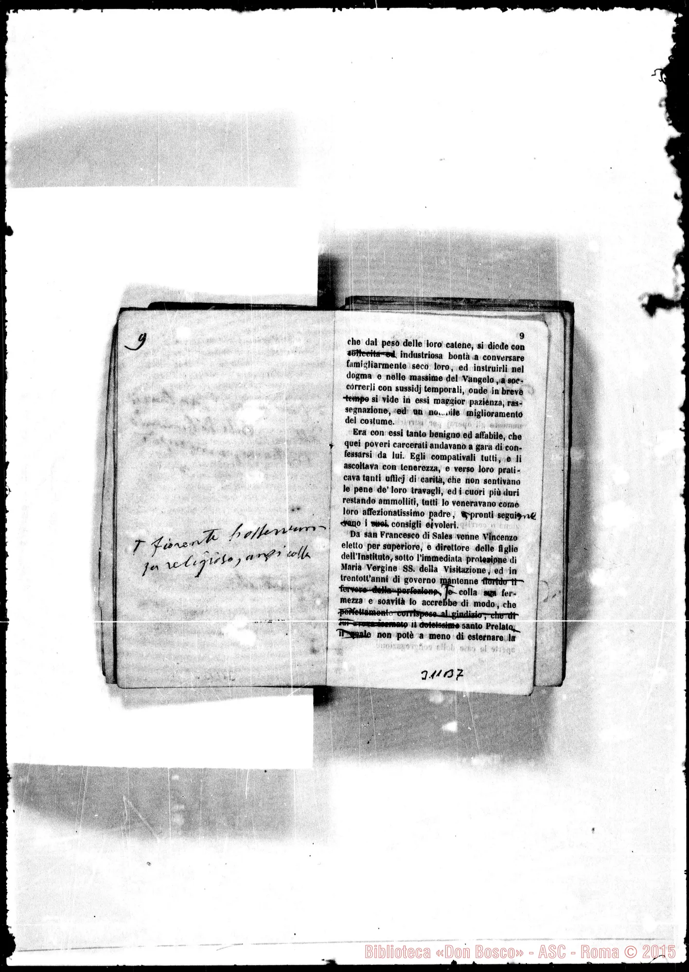 Fotogramma B 7 — Cristiano guidato alla virtù. Ed. con correz. per nuova ed. Autogr. Bosco