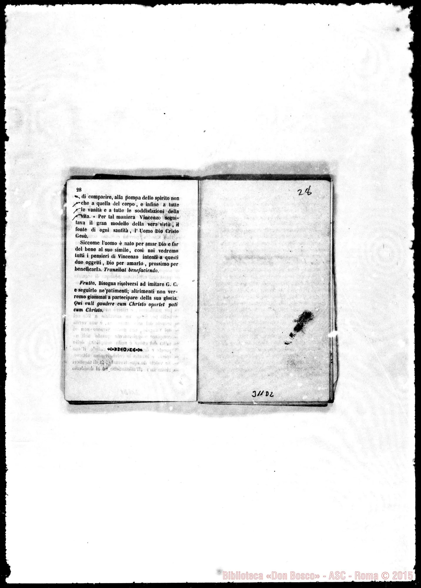 Fotogramma D 2 — Cristiano guidato alla virtù. Ed. con correz. per nuova ed. Autogr. Bosco