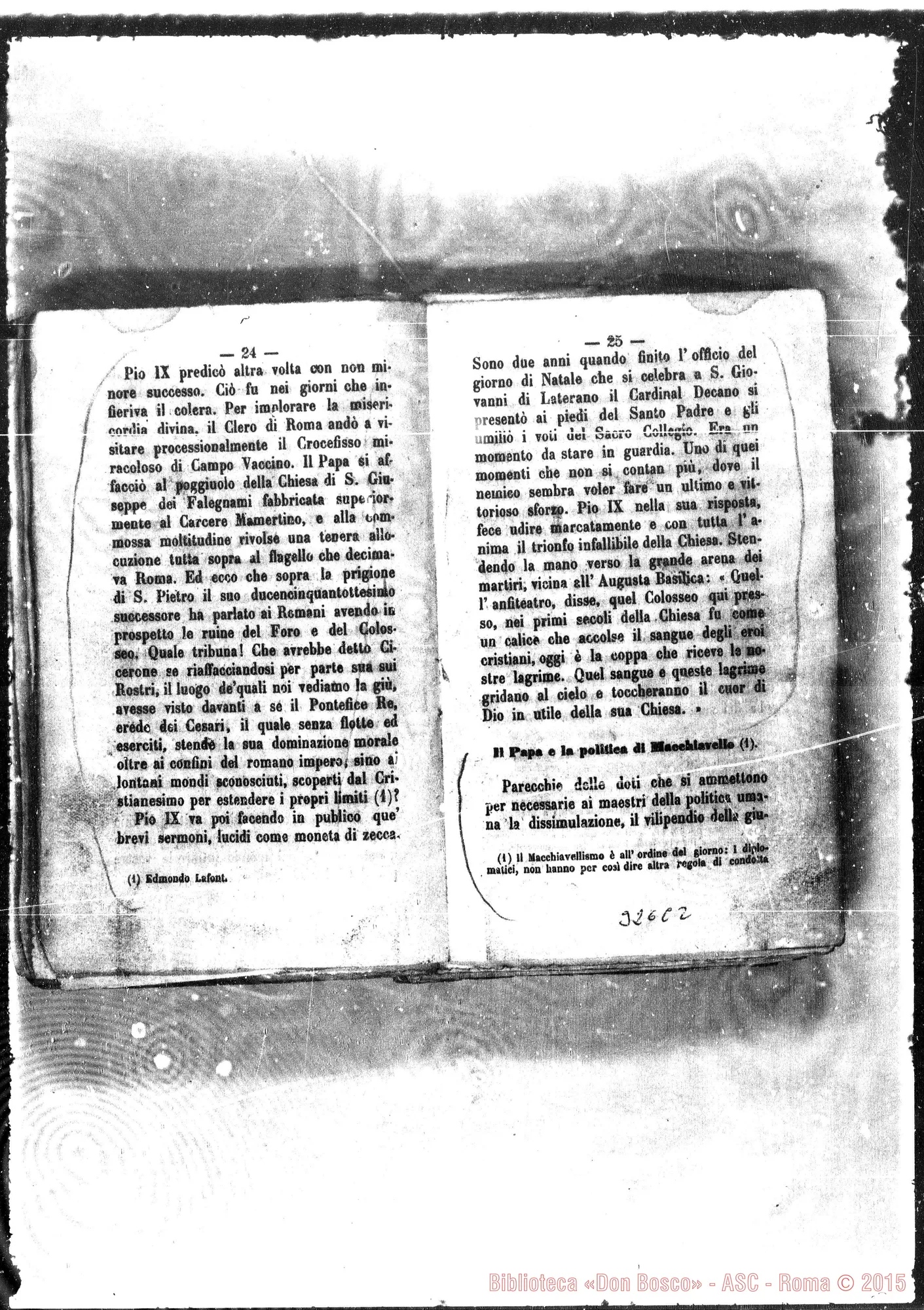 Fotogramma C 2 — Lo spirito E il cuore di Pio Nono. Stampato