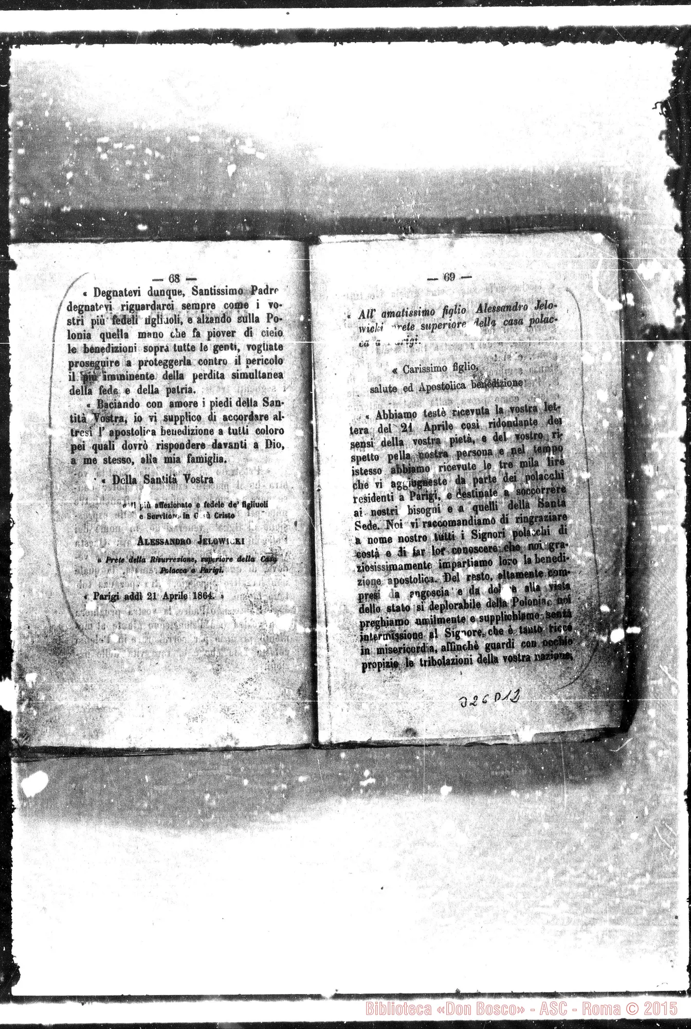 Fotogramma D 12 — Lo spirito E il cuore di Pio Nono. Stampato
