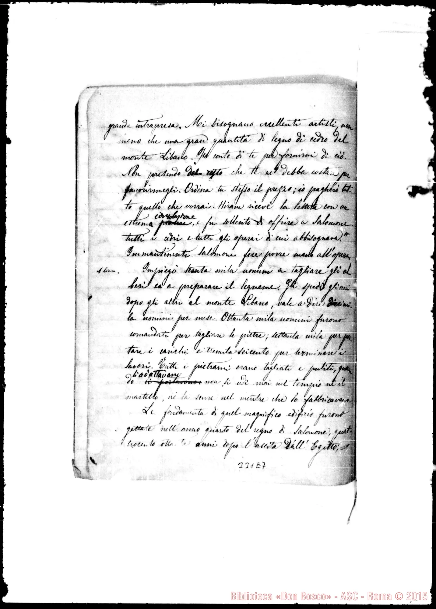 Fotogramma E 7 — Divozione E progetto di una chiesa… Ms. Bosco