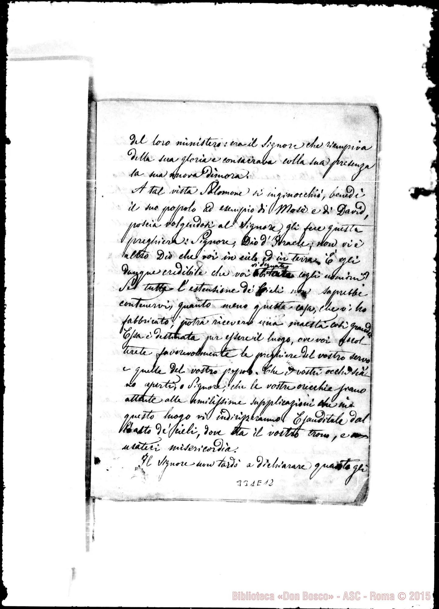 Fotogramma E 12 — Divozione E progetto di una chiesa… Ms. Bosco