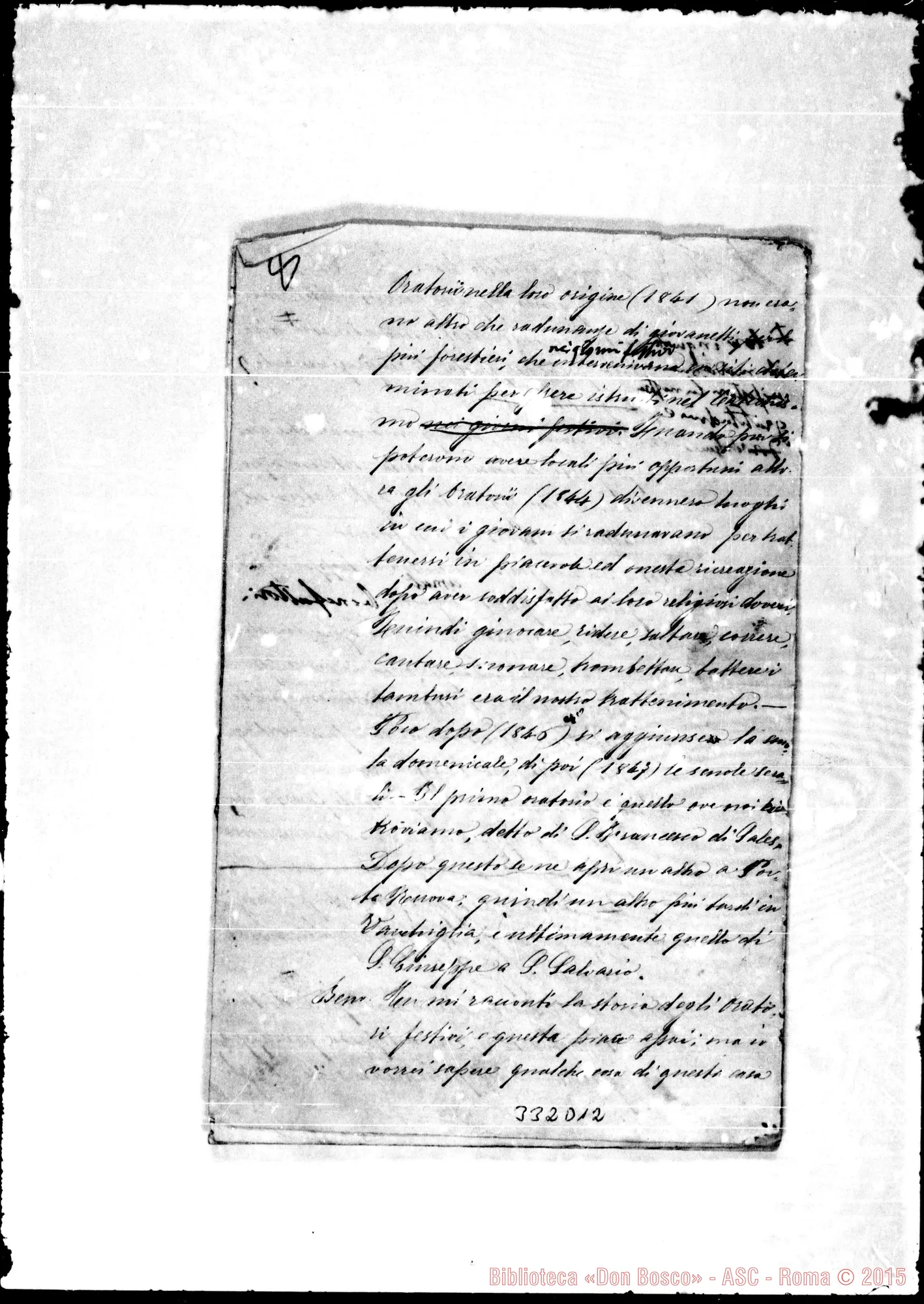 Fotogramma D 12 — Filotico-Benvenuto-Cratippo… Dialogo, Ms. con correz. Bosco