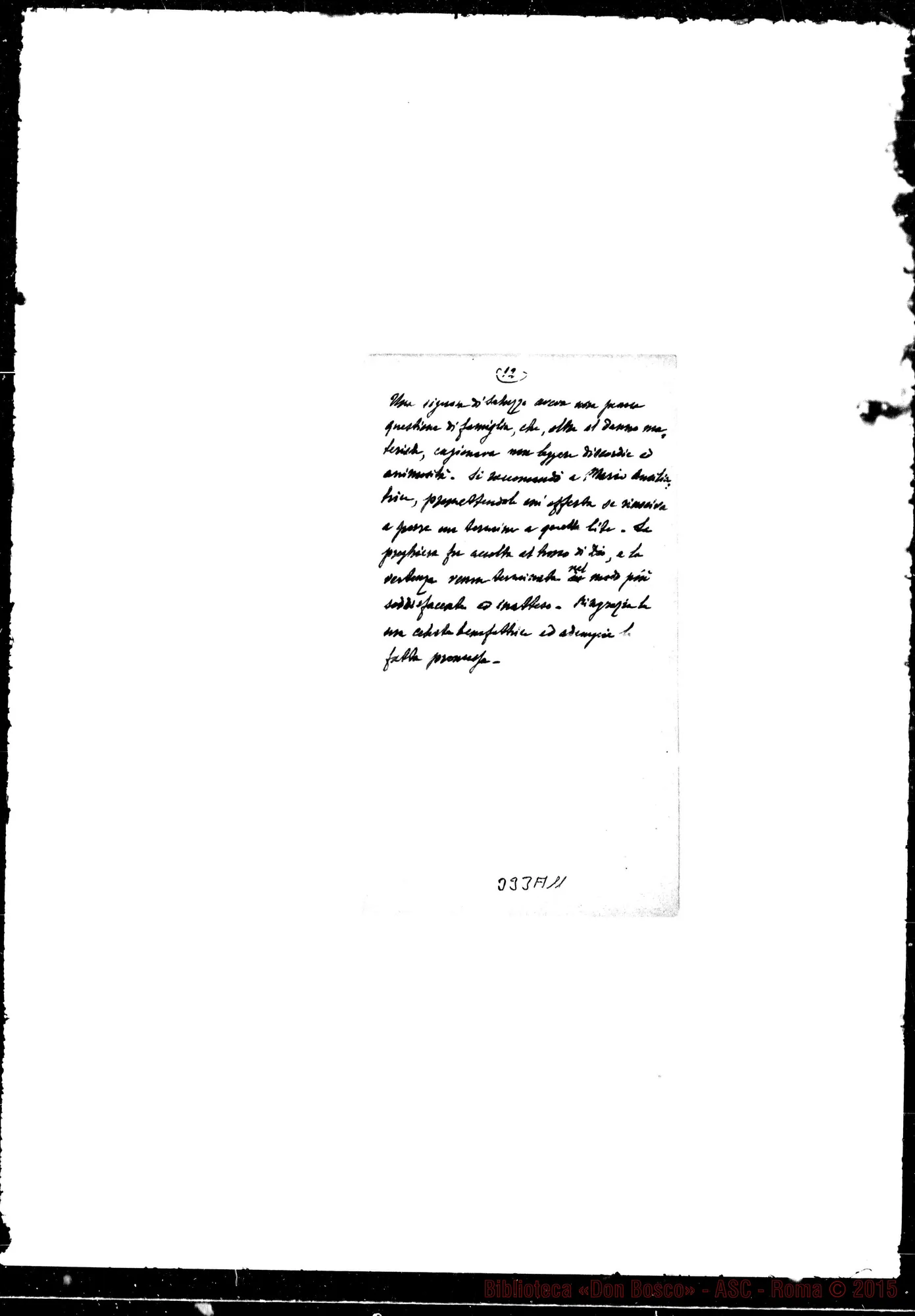 Fotogramma A 11 — Maria Ausiliatrice. Racconto di alcune grazie…