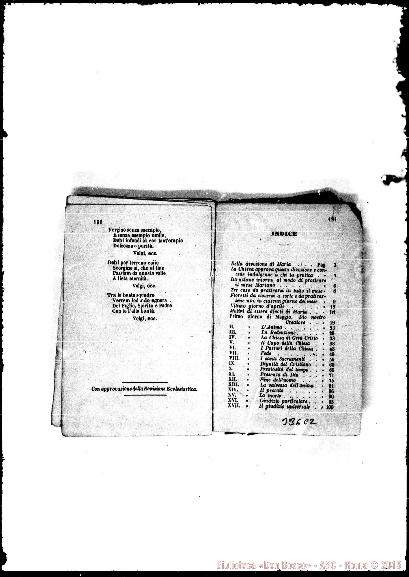 Fotogramma C 2 — Bozze per la seconda ed. Stampato con correzioni E aggiunte Bosco