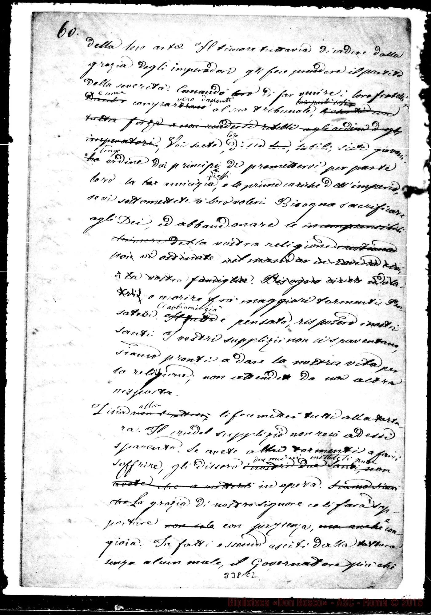 Fotogramma C 2 — San Felice, vita. Ms. autogr. di D. Bosco