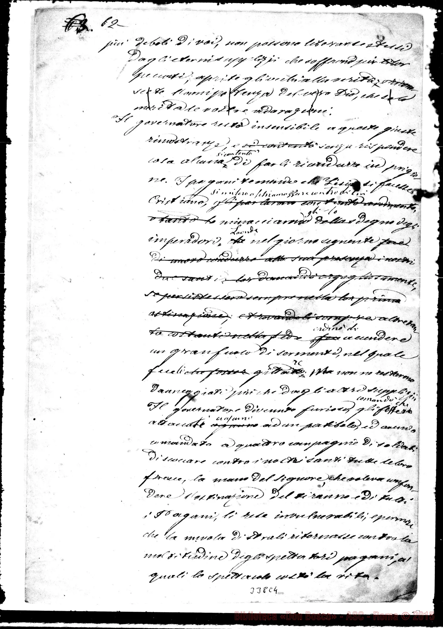 Fotogramma C 4 — San Felice, vita. Ms. autogr. di D. Bosco