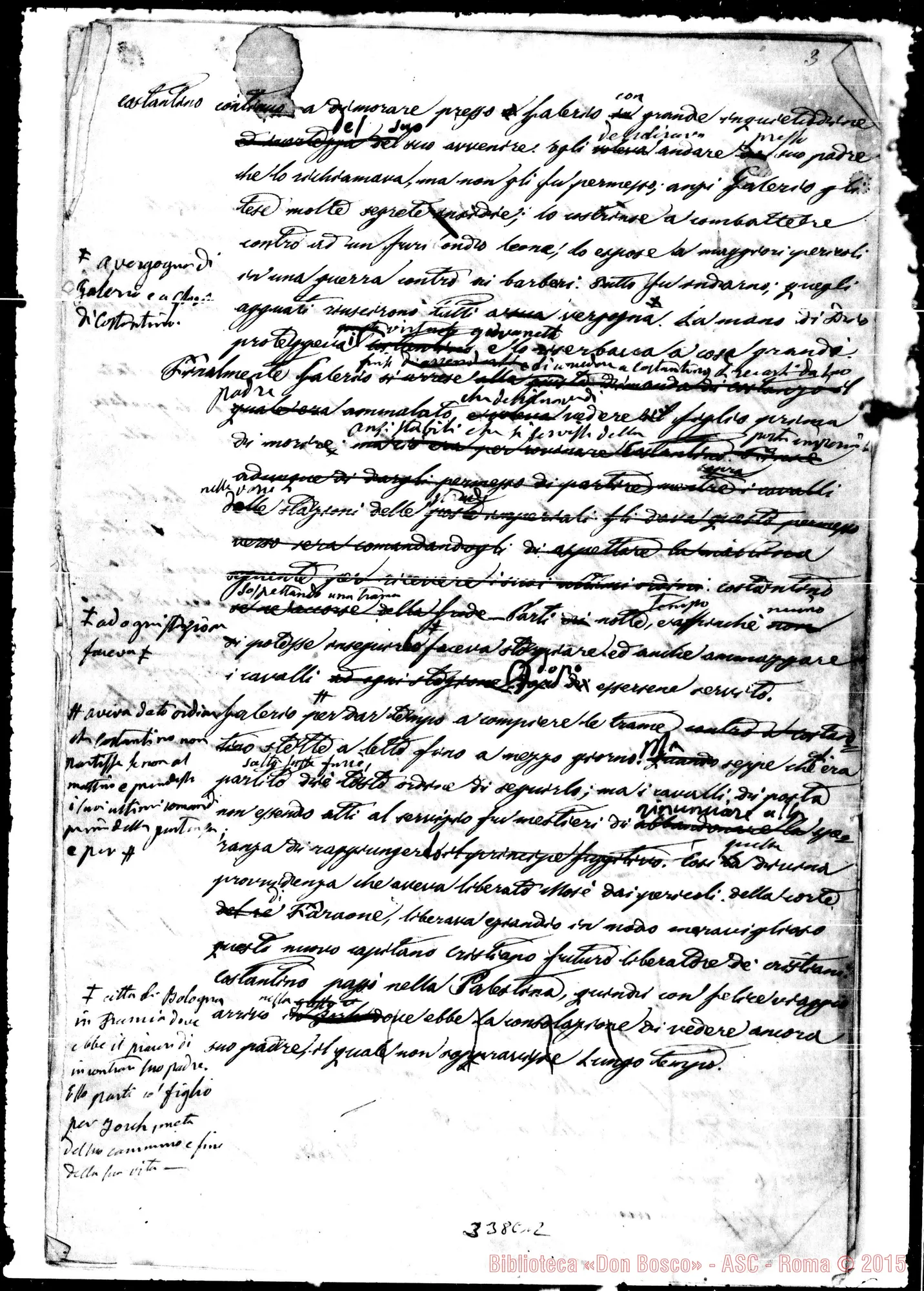 Fotogramma C 12 — San Eusebio e San Melchiade. Ms. in gran parte di D. Bosco
