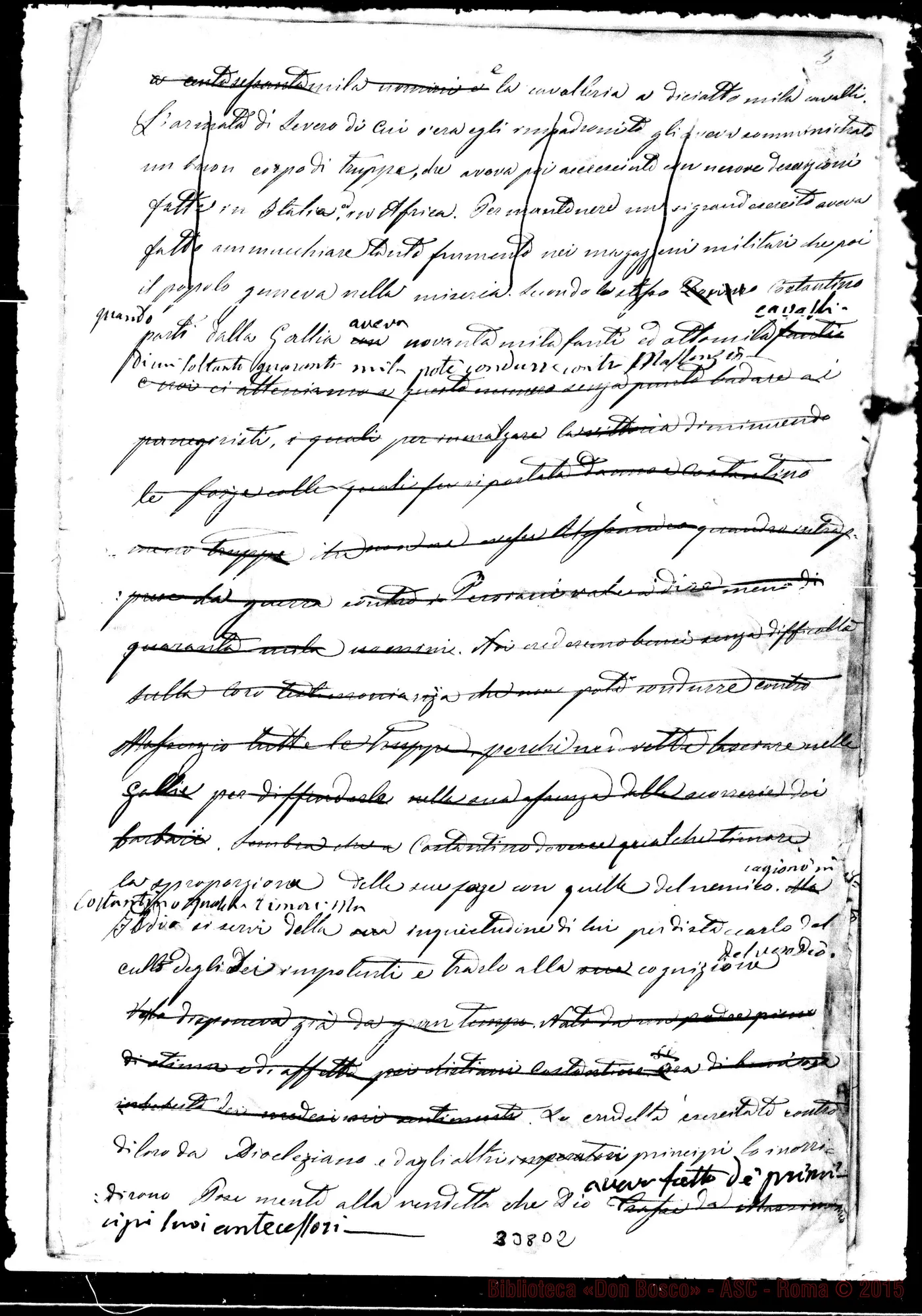 Fotogramma D 2 — San Eusebio e San Melchiade. Ms. in gran parte di D. Bosco