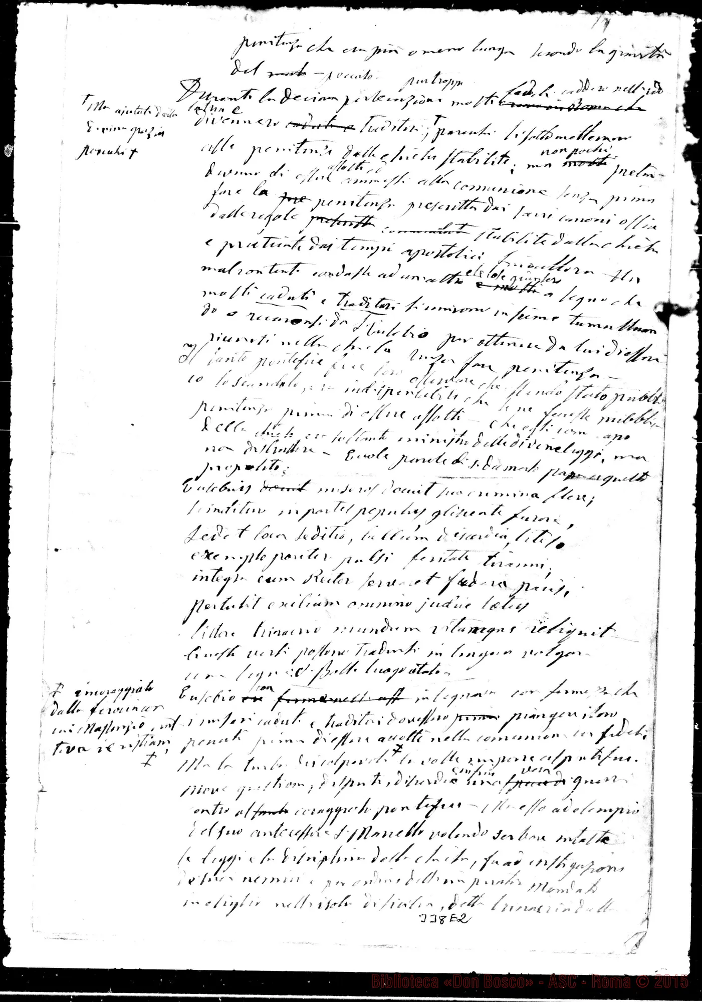 Fotogramma E 2 — San Eusebio e San Melchiade. Ms. in gran parte di D. Bosco