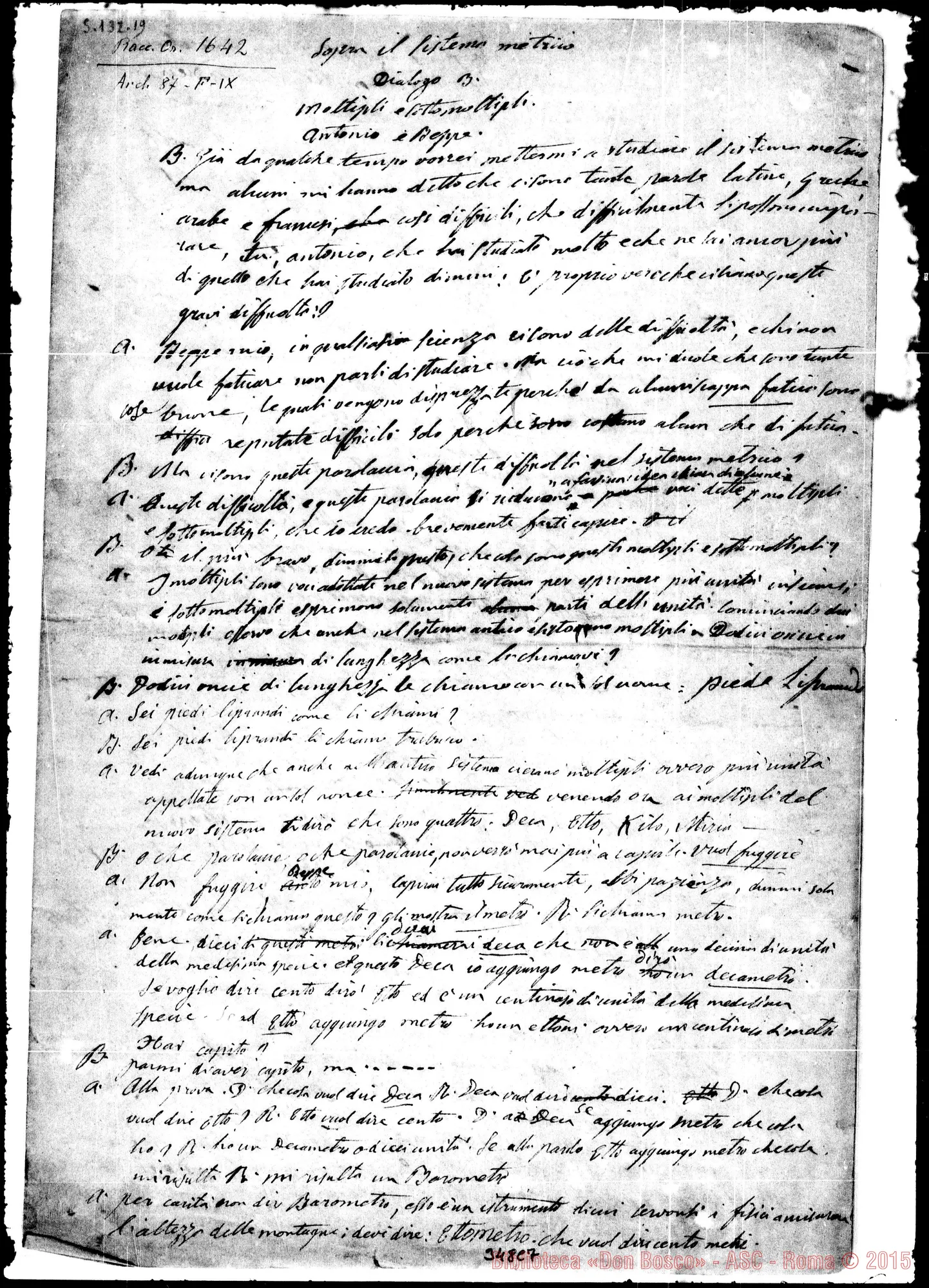 Fotogramma C 7 — Moltipli E sottomoltipli. Ms. Bosco