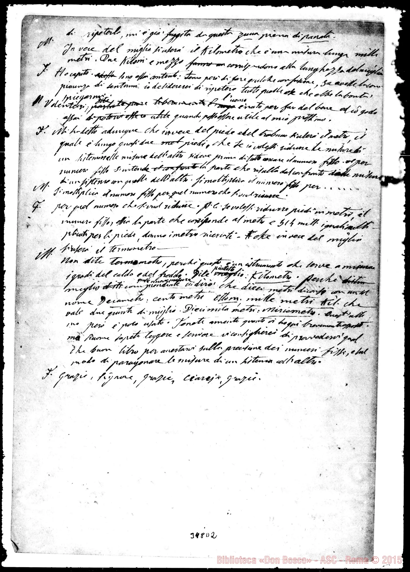 Fotogramma D 2 — Un falegname ed un maestro… Dialogo 4. Ms. Bosco