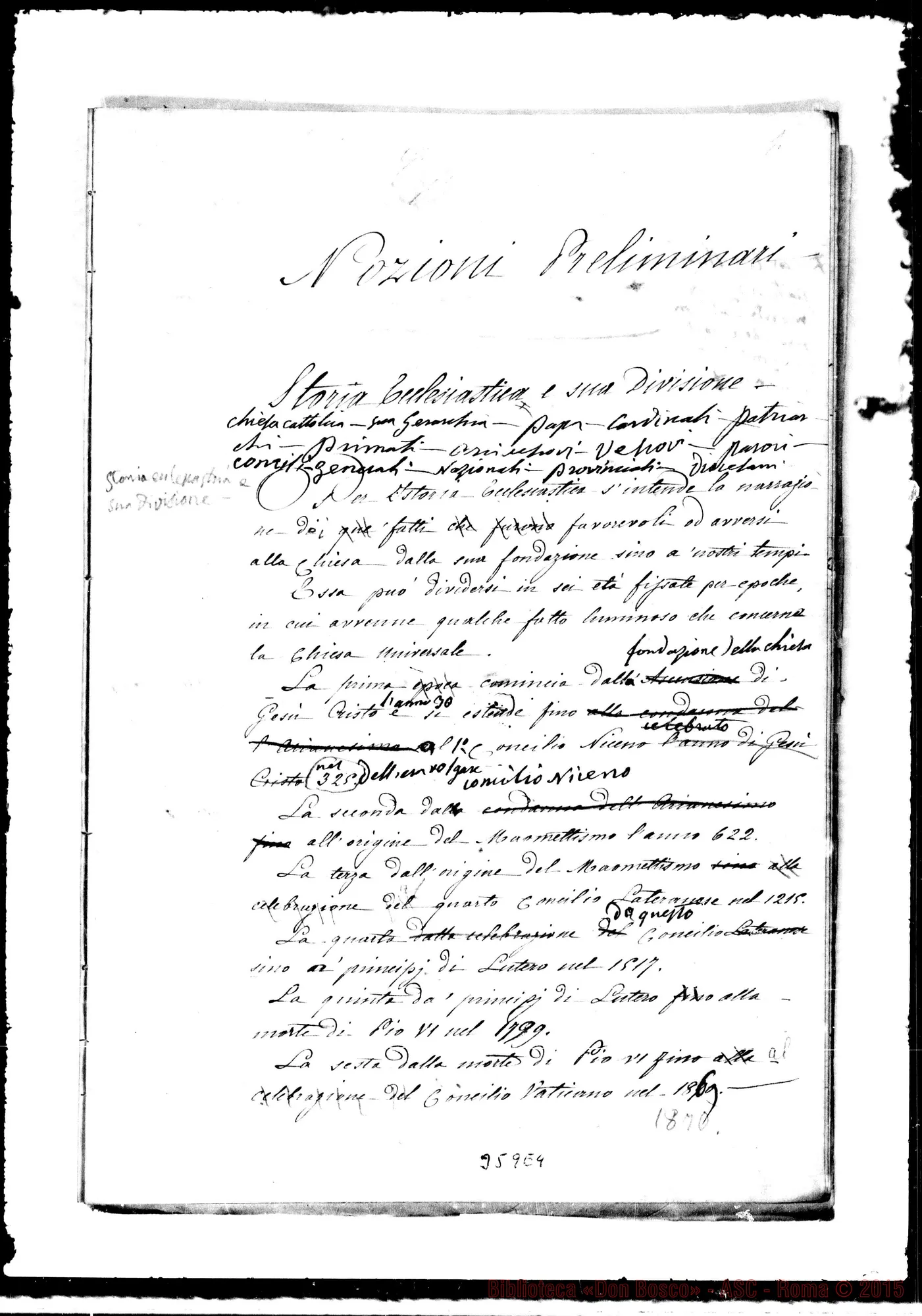 Fotogramma E 4 — Due supplementi ms. ma riveduti da D. Bosco