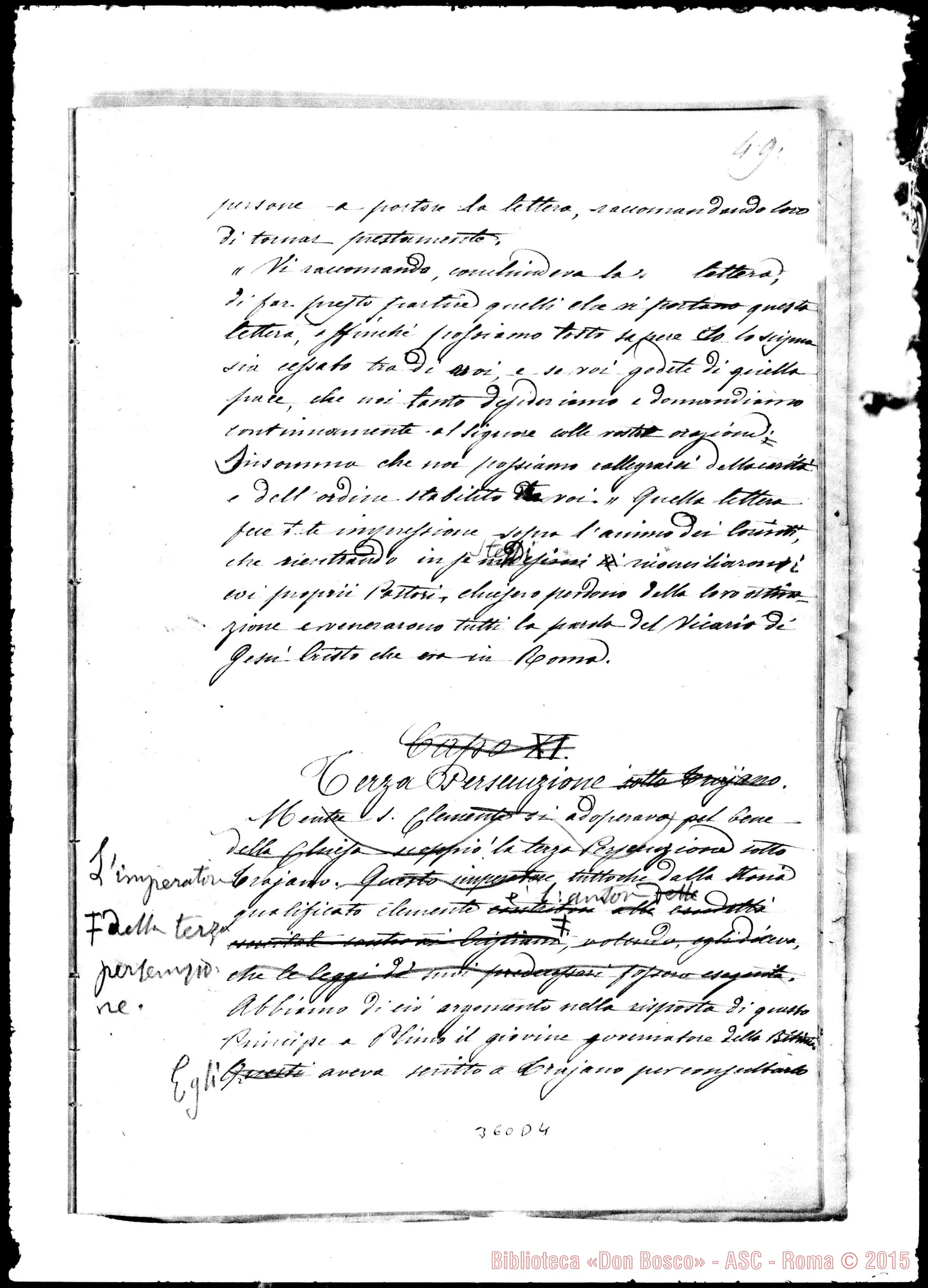 Fotogramma D 4 — Due supplementi ms. ma riveduti da D. Bosco
