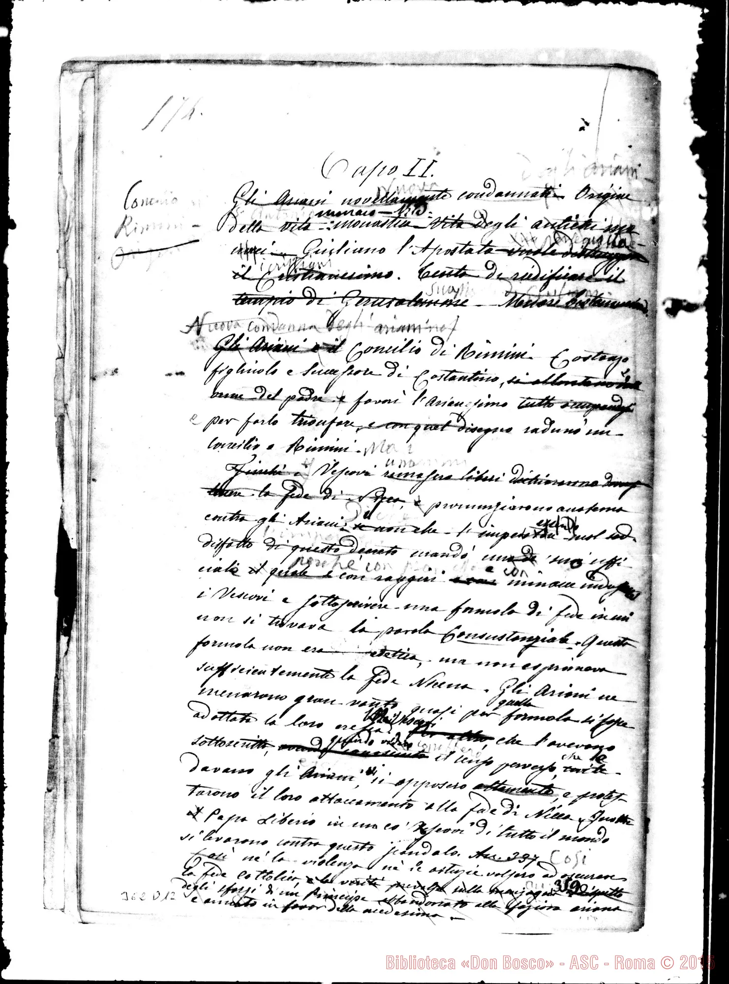 Fotogramma D 12 — Epoca Seconda. Ms. con alcuna correzione Bosco