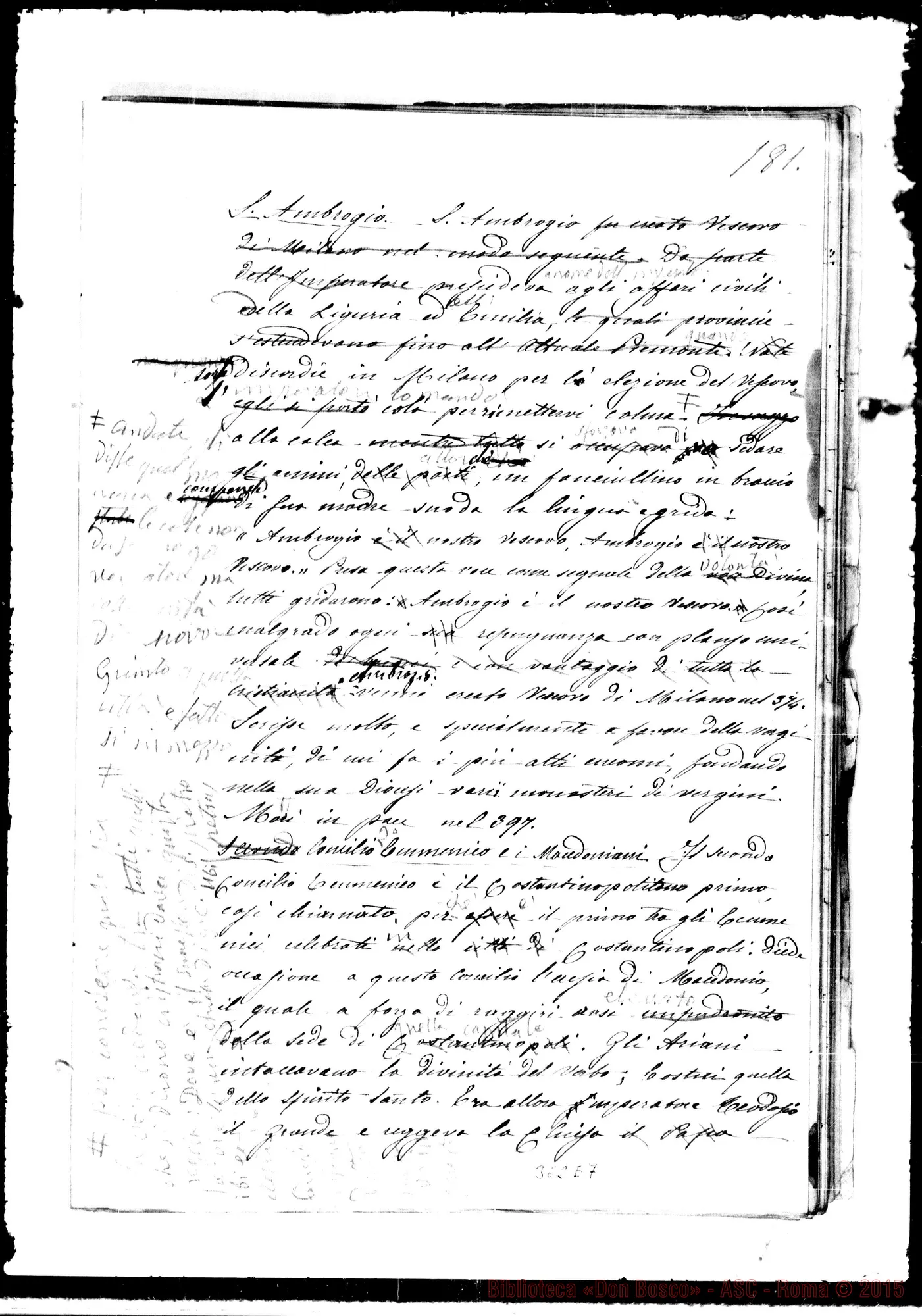 Fotogramma E 7 — Epoca Seconda. Ms. con alcuna correzione Bosco