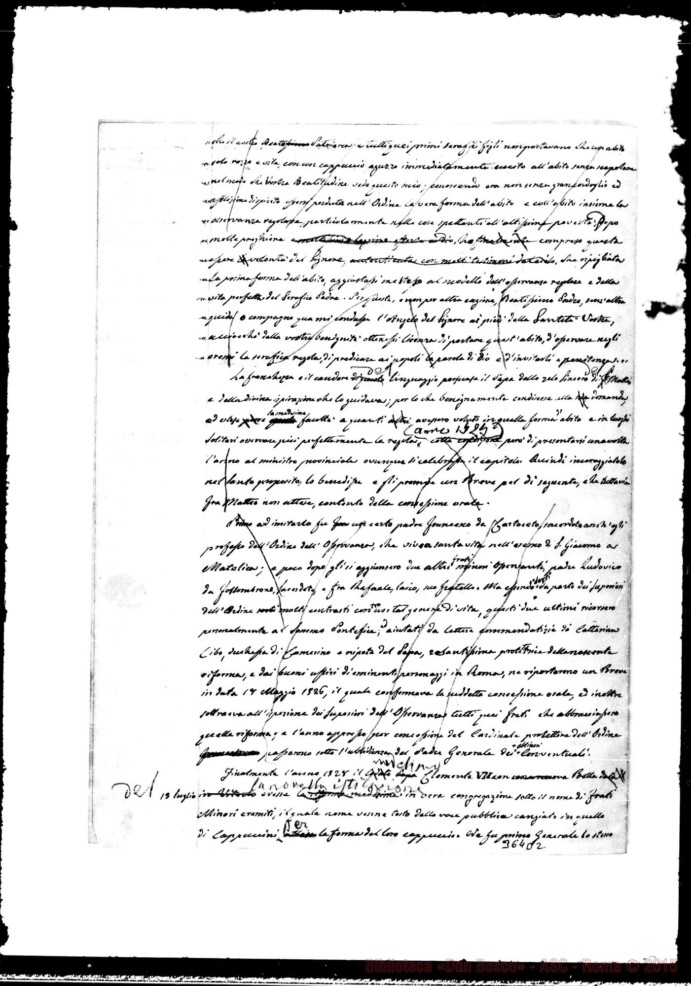 Fotogramma D 2 — Capo III: Santo Tommaso d’Aquino. Ms. con correz. autogr. Bosco