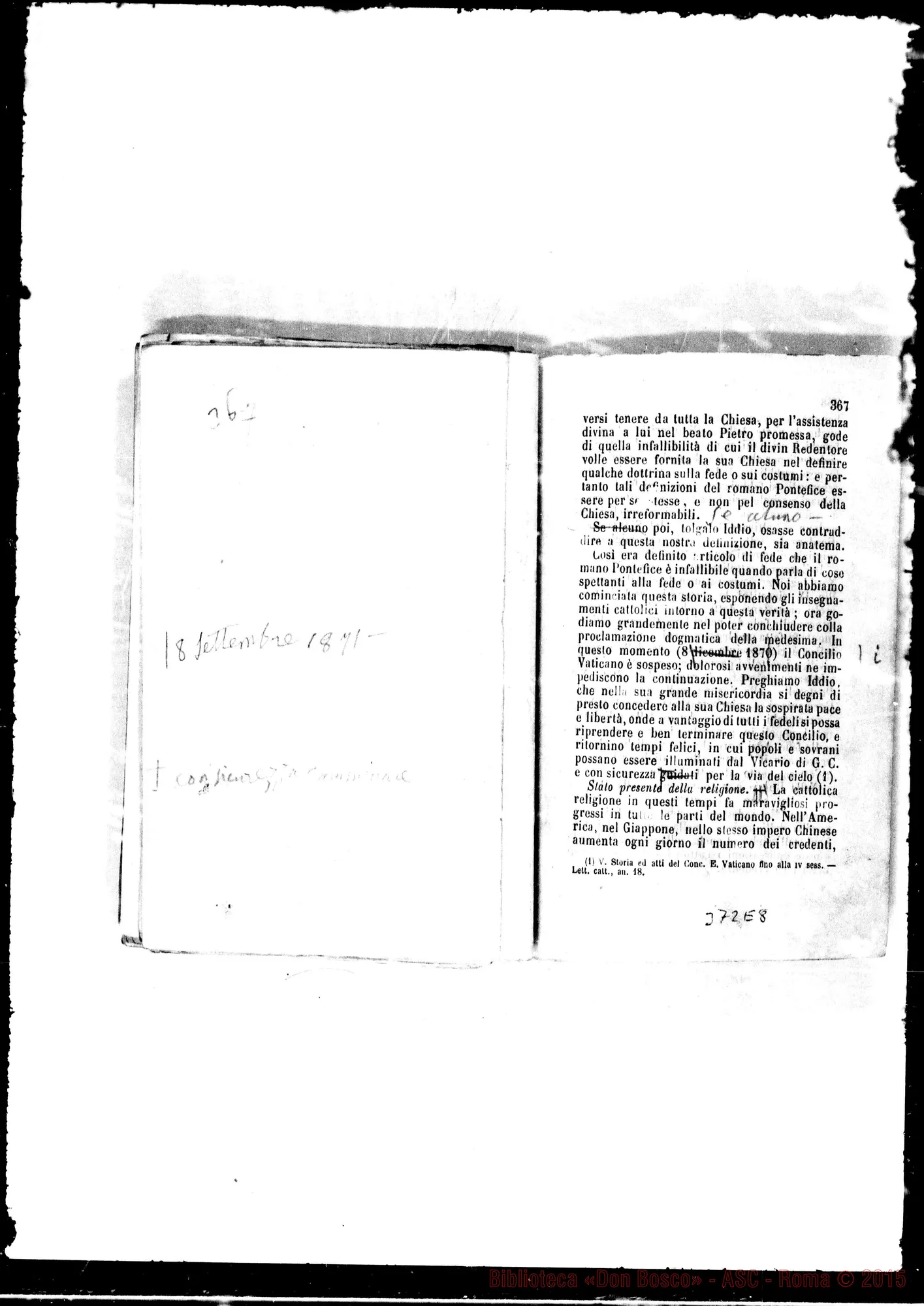 Fotogramma E 8 — Bozze per altra ed. Stampato con correz. E aggiunte Bosco