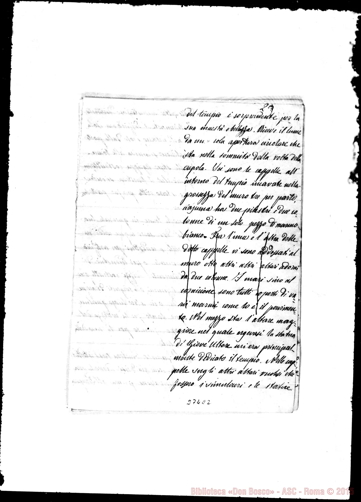 Fotogramma C 2 — Campo Marzio… Ms. con correz. E aggiunte Bosco
