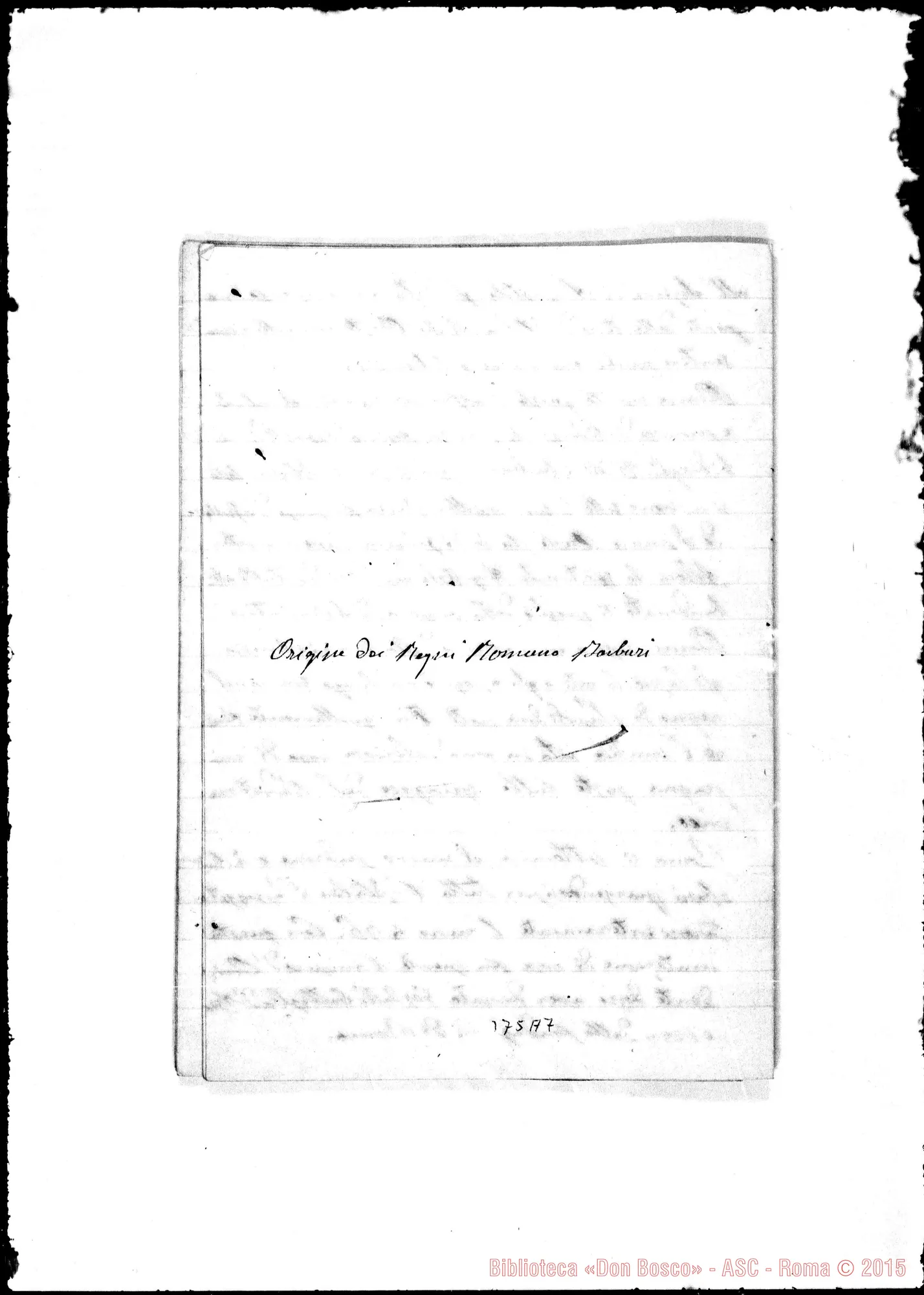 Fotogramma A 7 — «Decadimento sempre maggiore…» Ms.