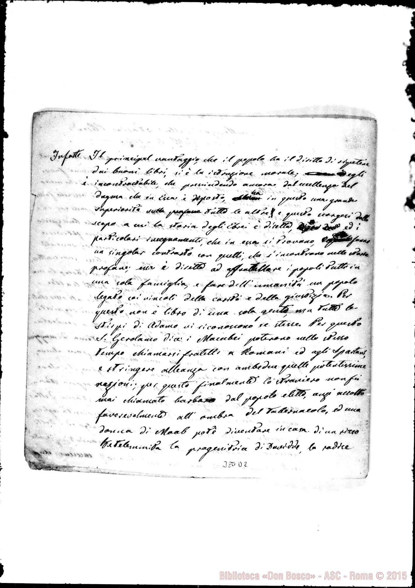 Fotogramma D 2 — Eccellenza della storia ebrea… Ms.