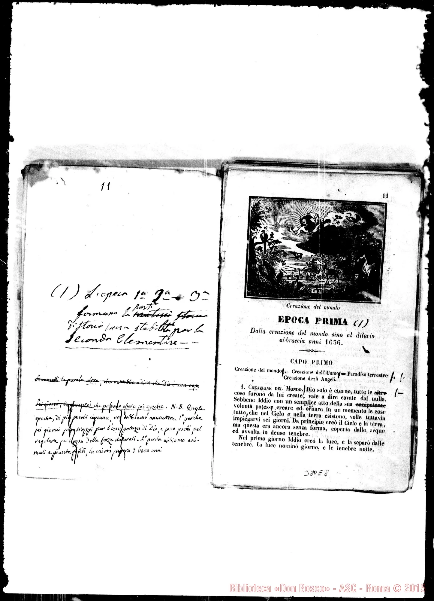 Fotogramma E 8 — Seconda ed. preparata in bozze. Stampato con correz. e aggiunte Bosco