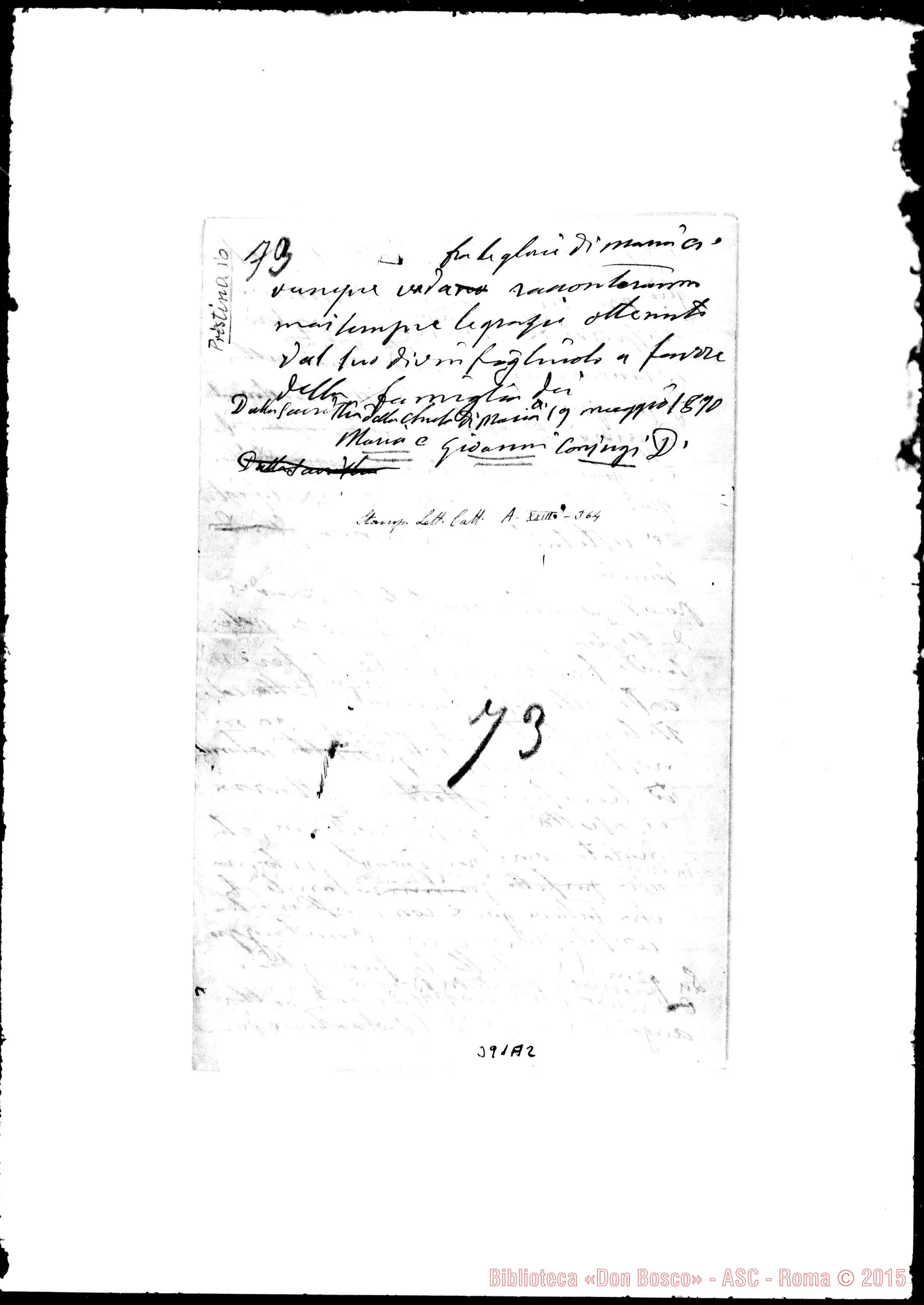 Fotogramma A 2 — Prestina