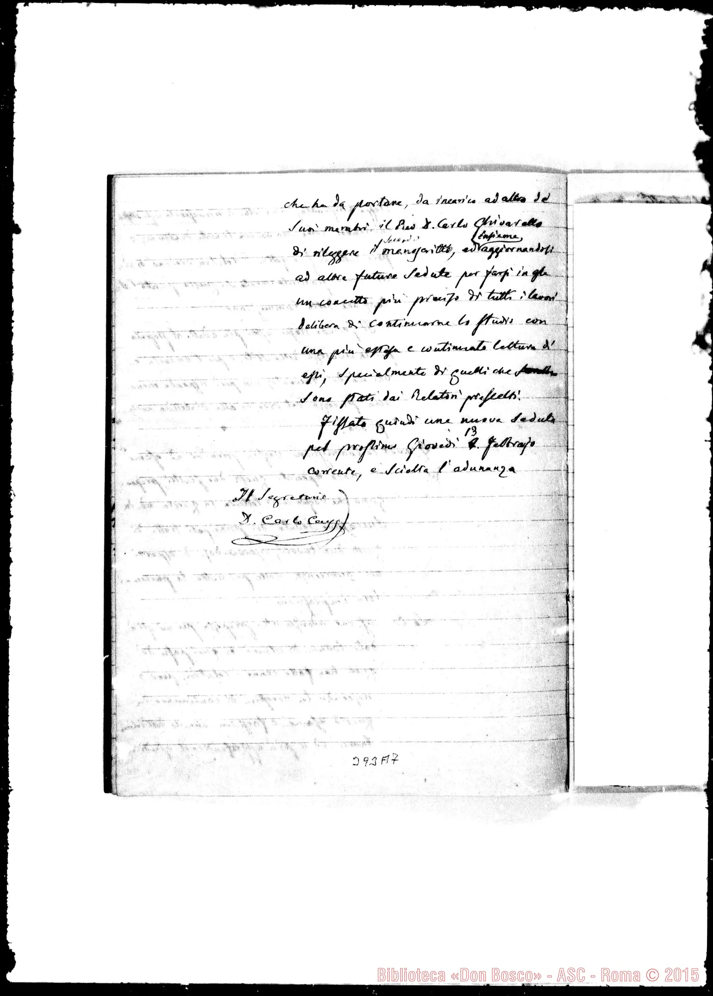 Fotogramma A 7 — Vite dei Santi Apostoli Pietro E Paolo. Concorsi. Commissione. (ASC 112)