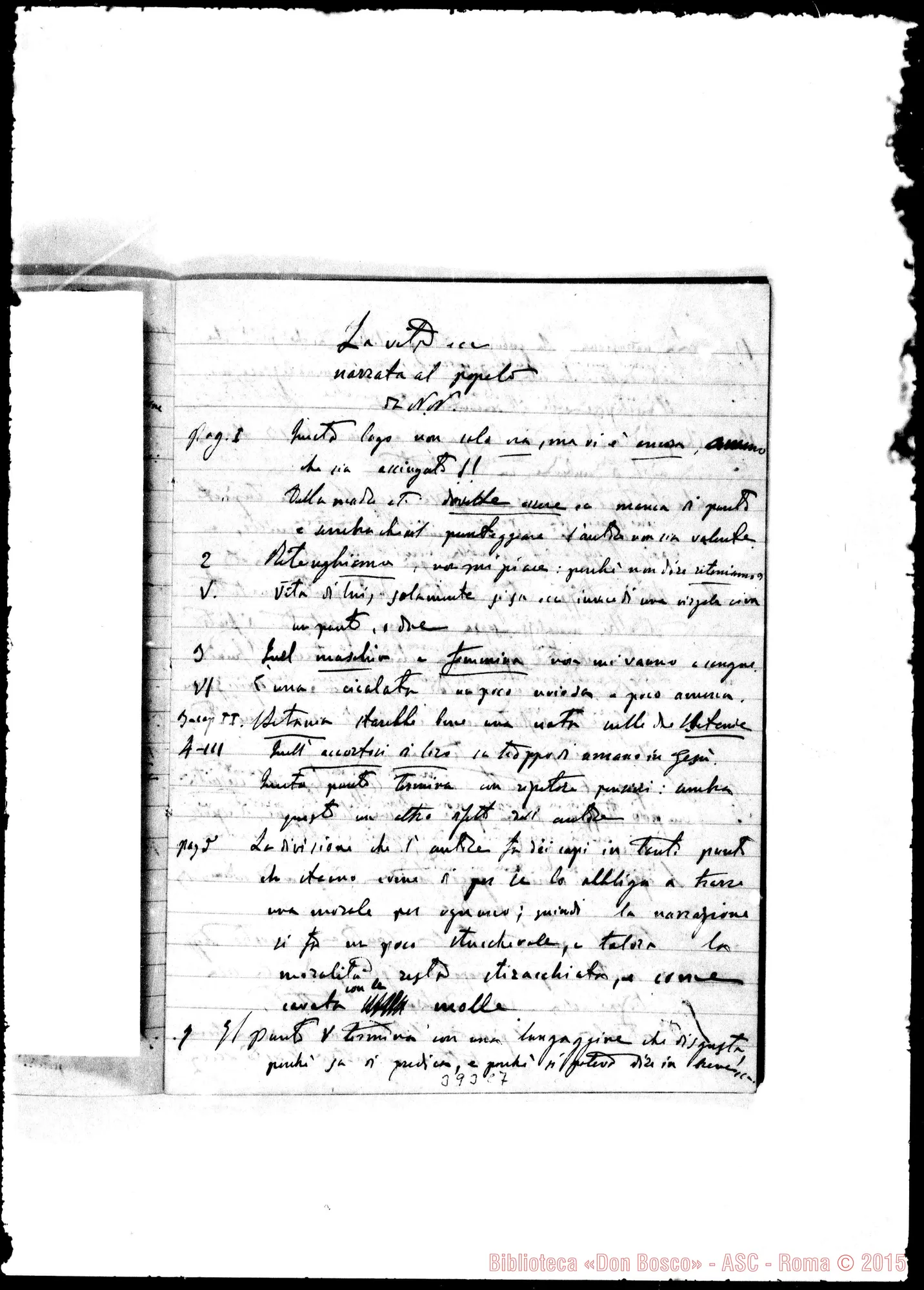 Fotogramma C 7 — Osservazioni E giudizi… Ms.